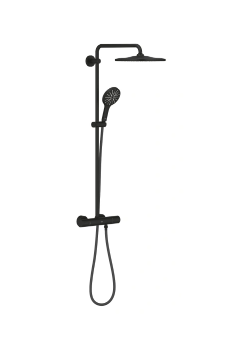 Изображение товара Душевая стойка Grohe 22119KF0 1 режимная цвет черный Изображение товара Душевая стойка Grohe 22119KF0 1 режимная цвет черный