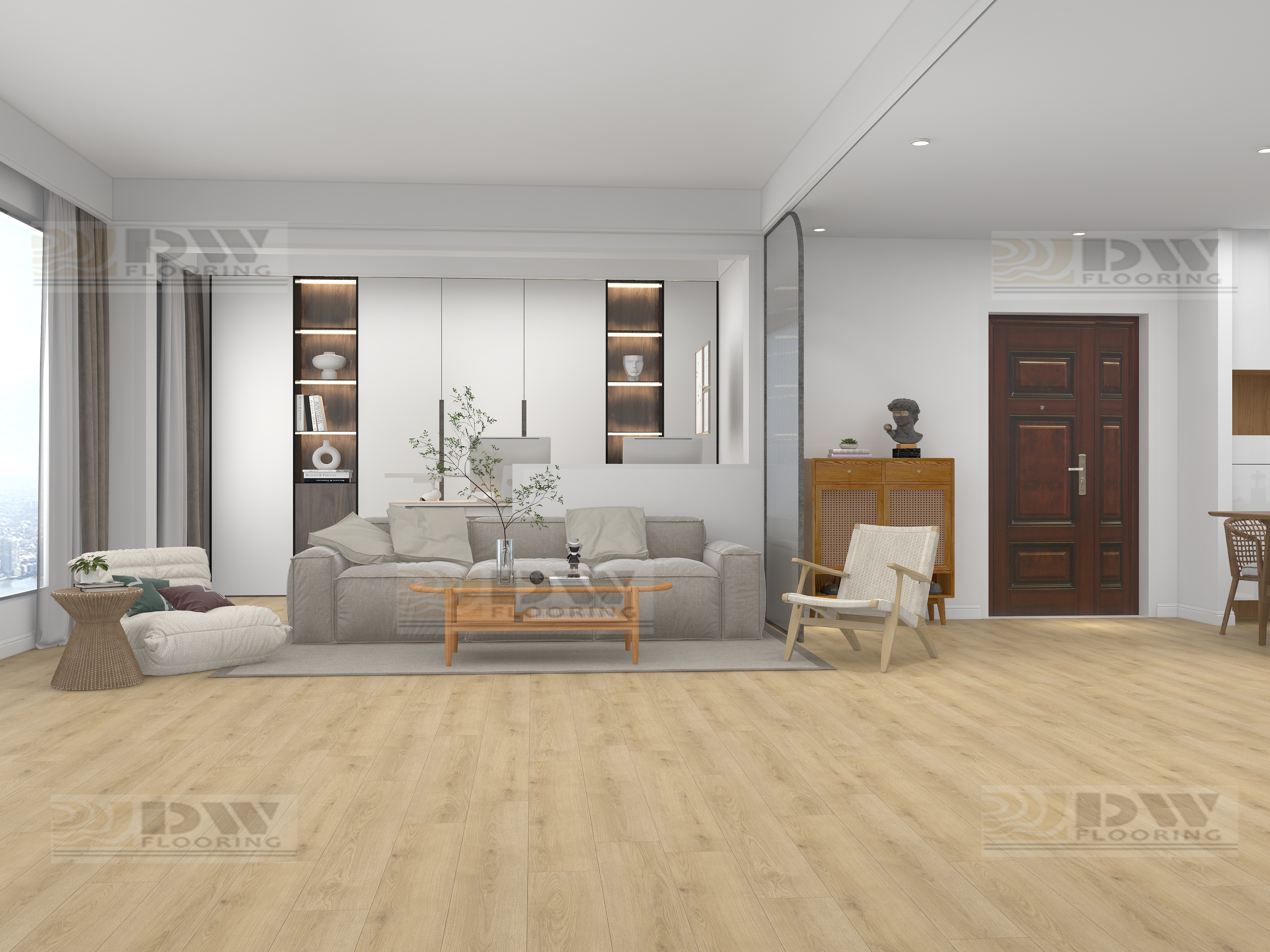 Изображение товара Люкс монтана светлая LVT плитка DW flooring для пола влагостойкая