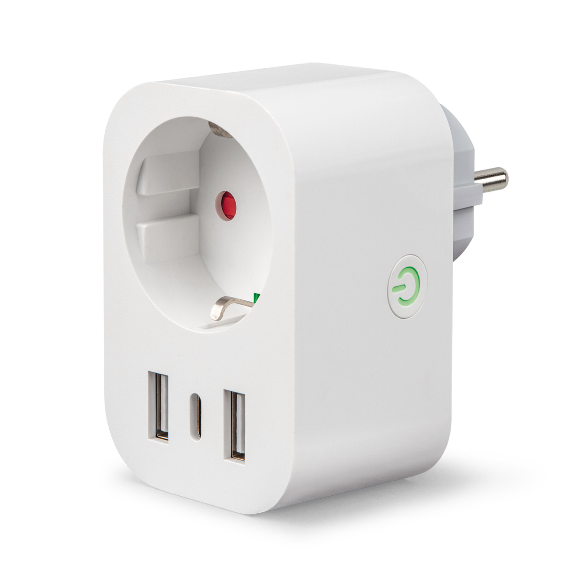 Изображение товара Умная розетка Uniel Wi-Fi USH-A103 1G/UC/WF White 2USB+Type-C 16A