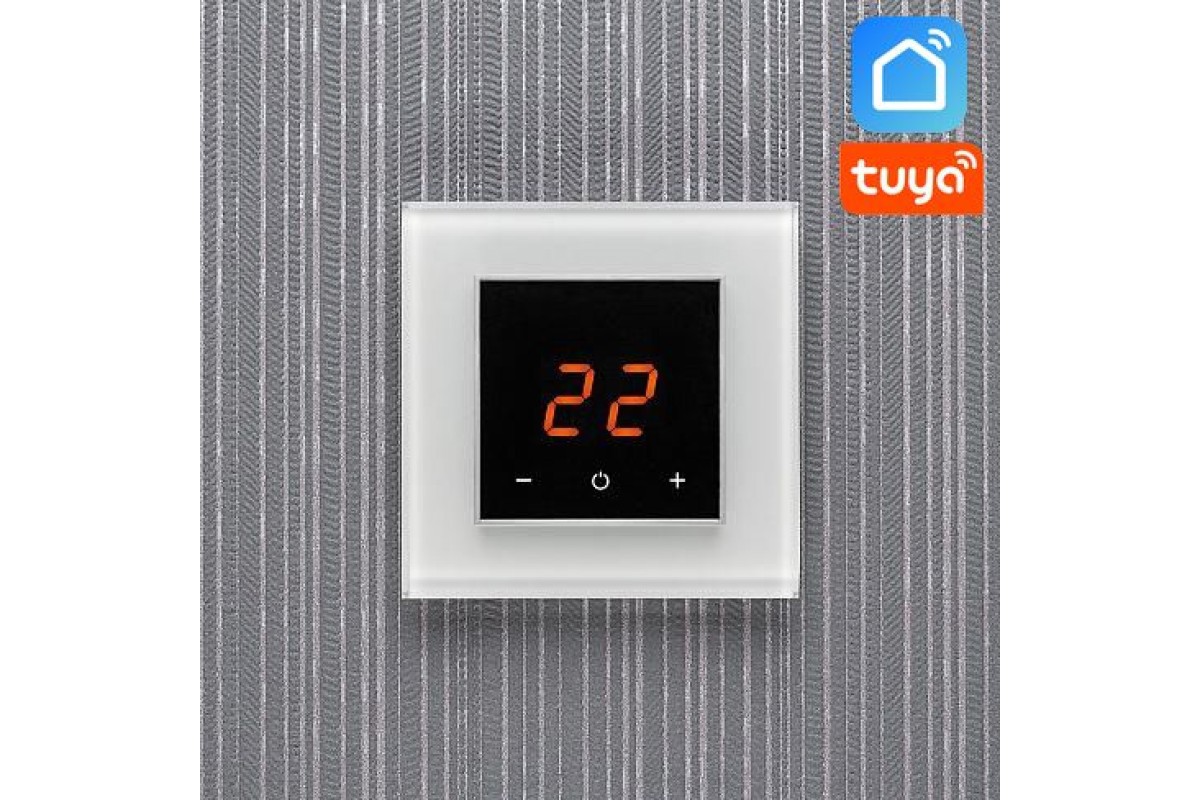 Изображение товара Терморегулятор для теплого пола Aura ORTO WiFi 9003 White Pure электронный