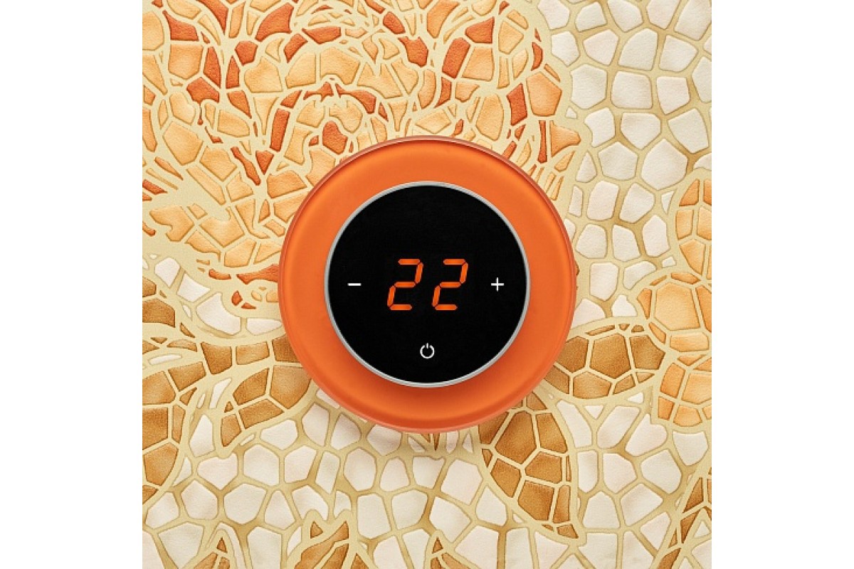 Изображение товара Терморегулятор для теплого пола Aura электронный цвет классический оранжевый