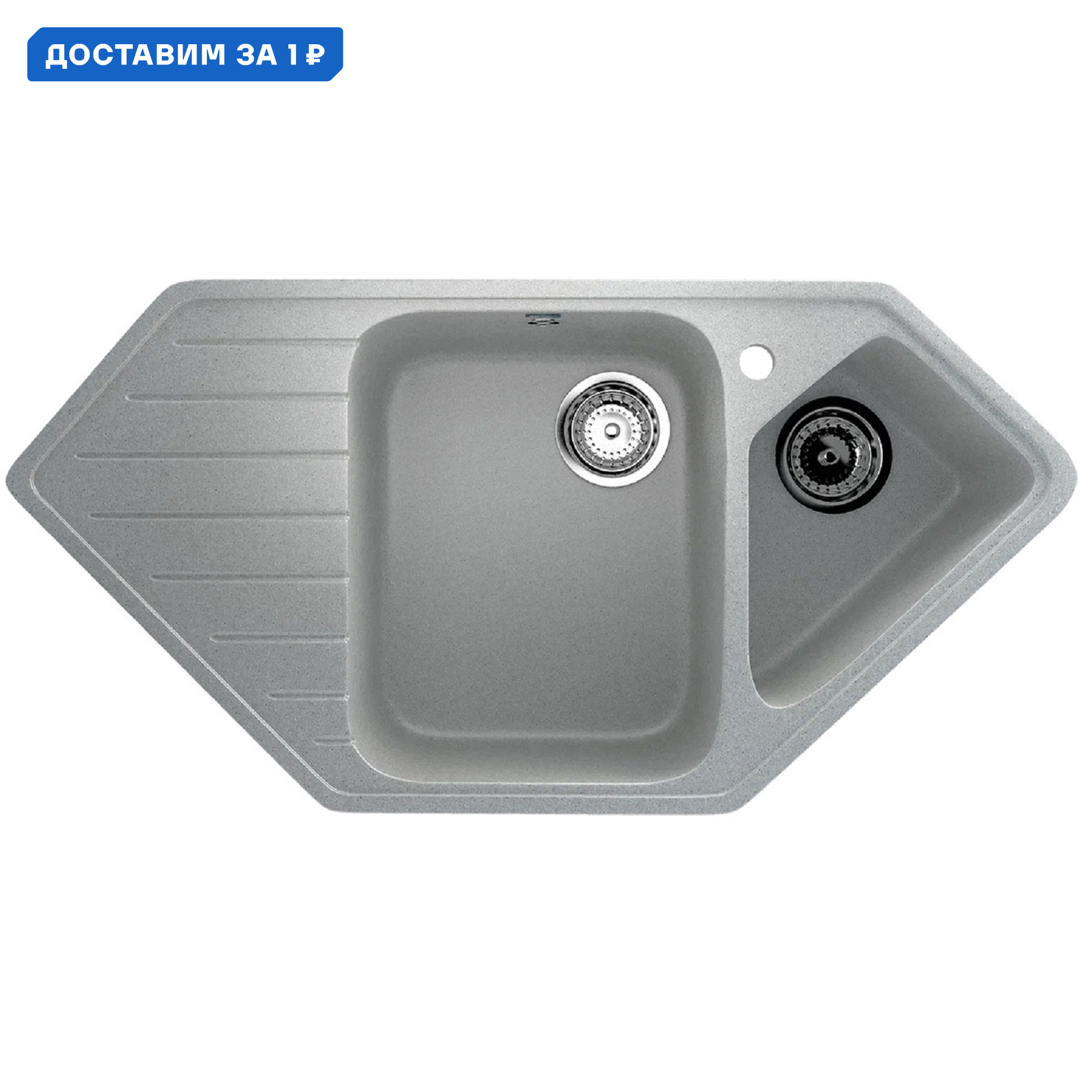 Изображение товара Мойка для кухни Ulgran U-409-310 цвет серый