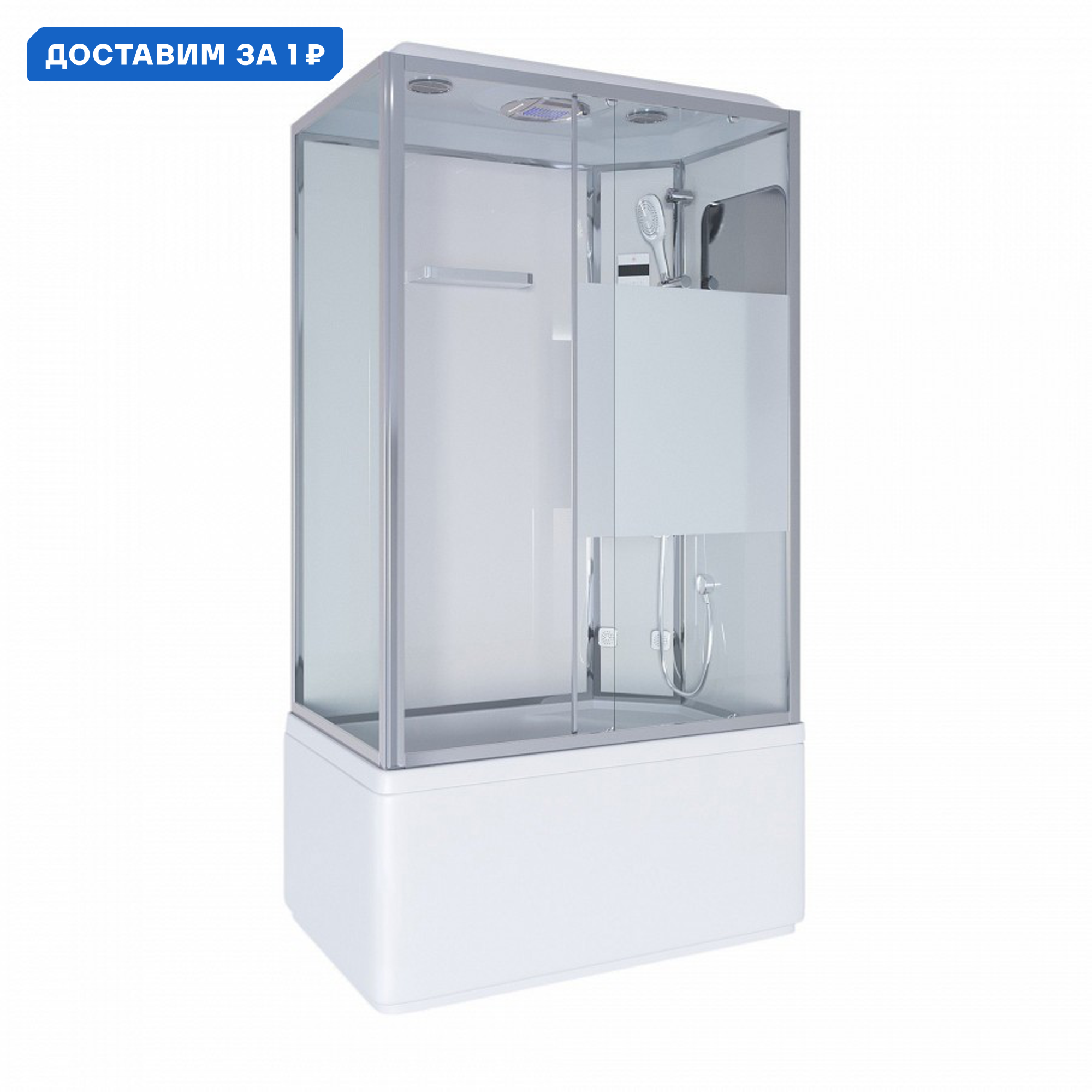 Изображение товара Душевая кабина Niagara Ultra 3070164R высокий поддон 120x80см гидромассаж