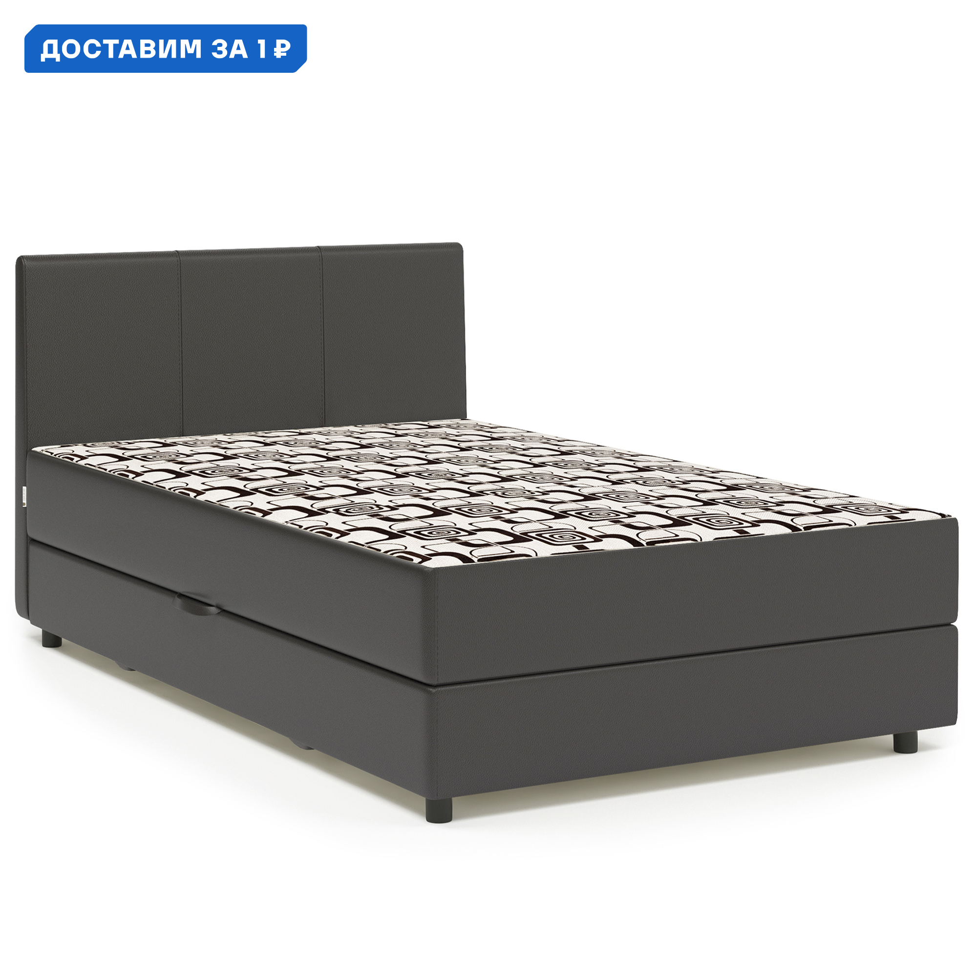 Изображение товара Кровать Классика 160x94x207 см с матрасом и ящиком стильная и практичная