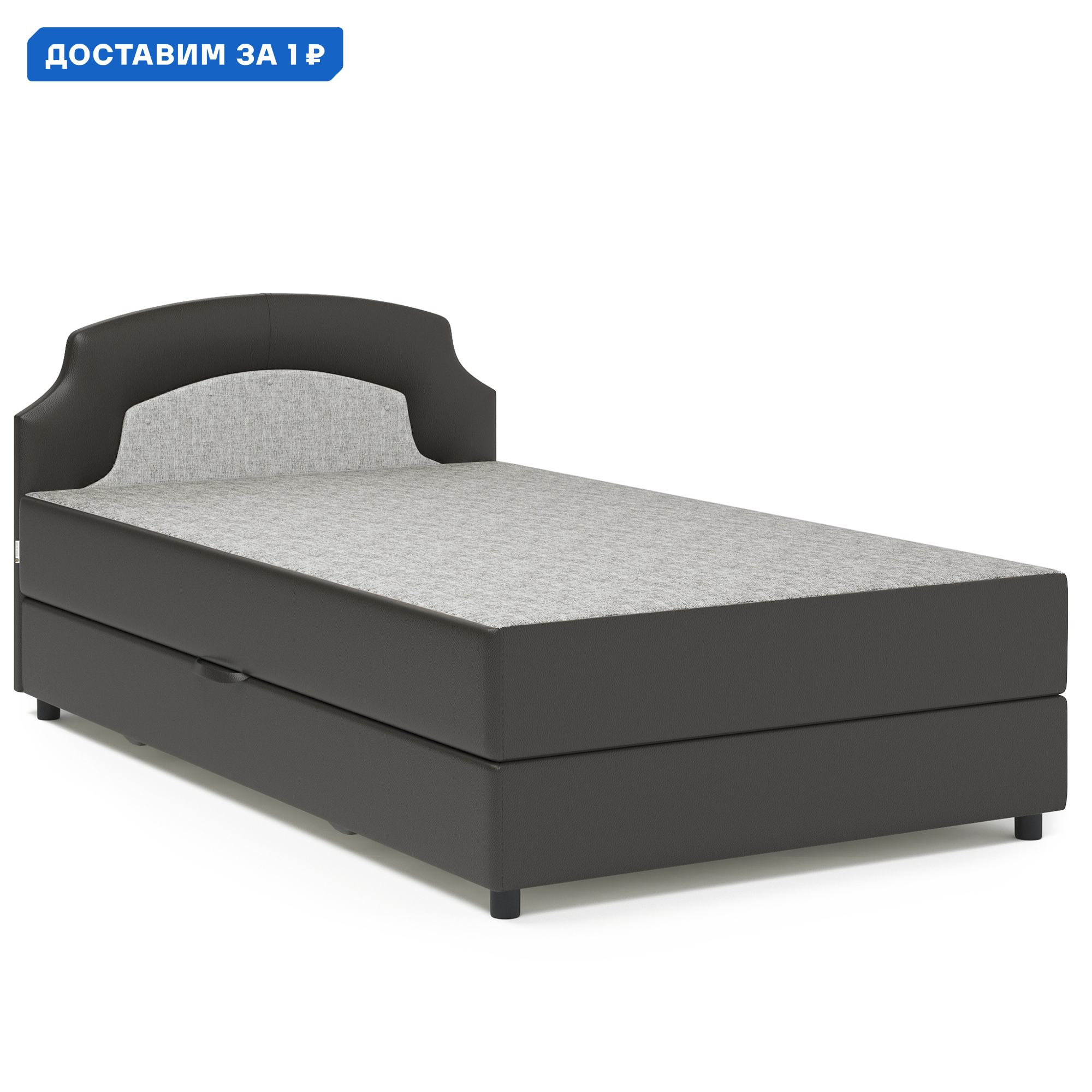 Изображение товара Кровать Шарм 160x200 см с ящиком и механизмом подъема, классика