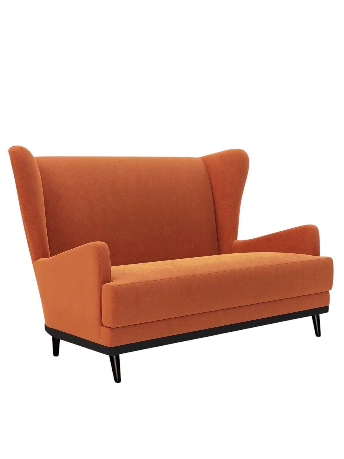 Изображение товара Диван Вегас id000109-JawaOrange14 оранжевый велюр 138х90х85 см