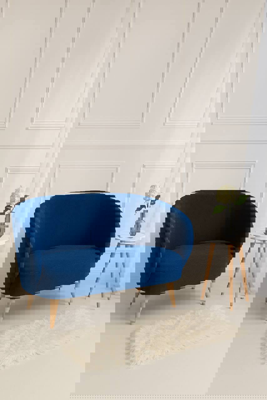 Изображение товара Диван Прямой id000130-ZaraIndigo26 Велюр Синий 130х80х74 см