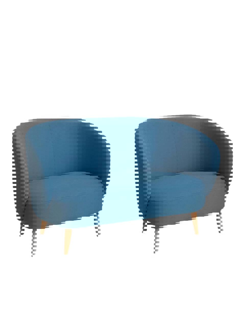 Изображение товара Мягкий прямой диван из велюра с классическим дизайном 130x80x74 см