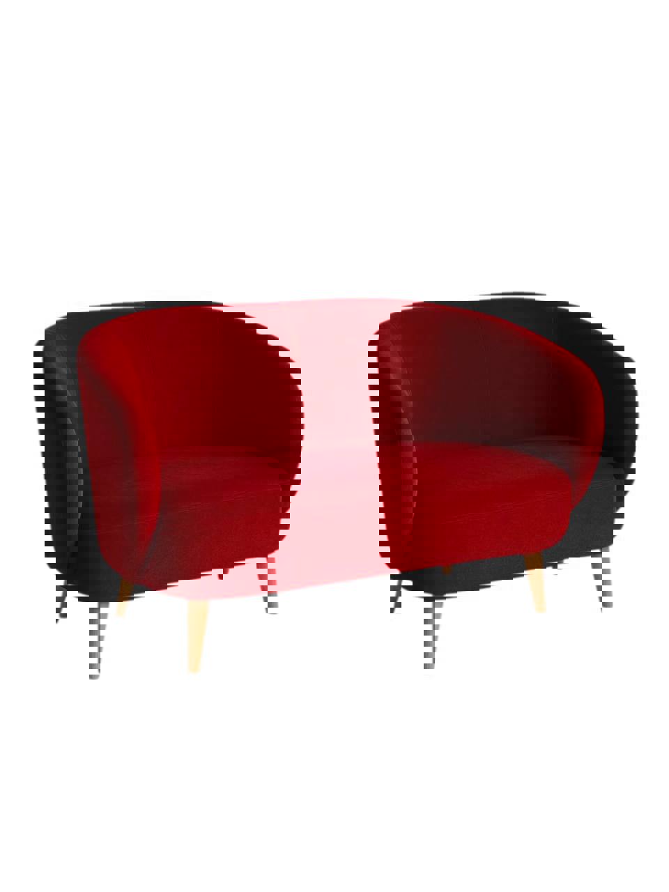 Изображение товара Диван Диван не мебель Мод id000130-ZaraDisire38 130x80x74 см велюр цвет красный