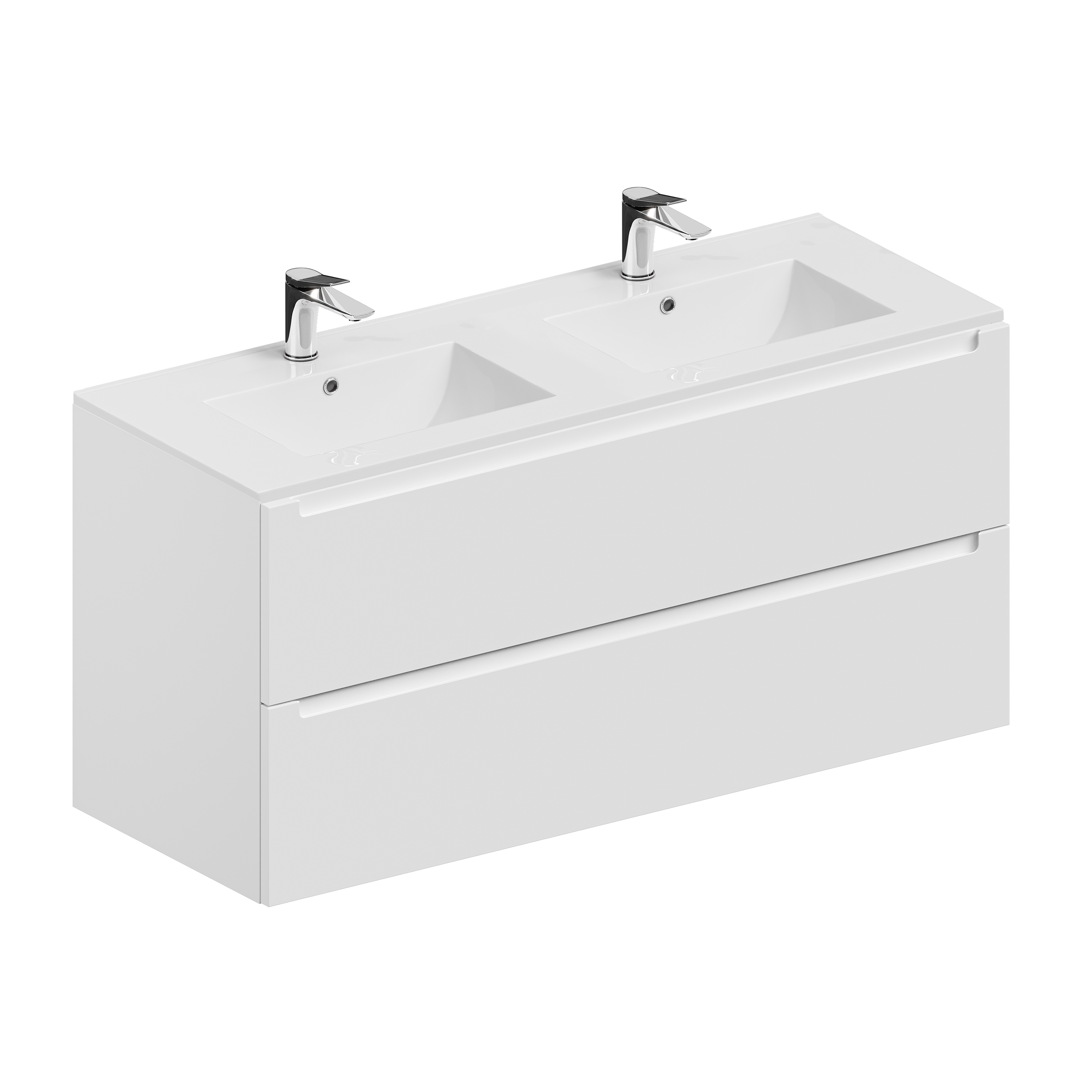 Изображение товара Тумба под раковину ЗОВ Дион D120BM 119 см Белый мат