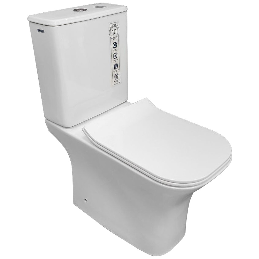 Изображение товара Унитаз-компакт Bloomix Elegant 1215 безободковый белый