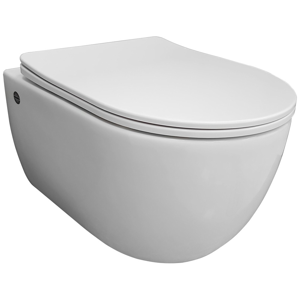 Изображение товара Подвесной безободковый унитаз Bloomix Diva MD1211R UF1 с сиденьем микролифт Германия