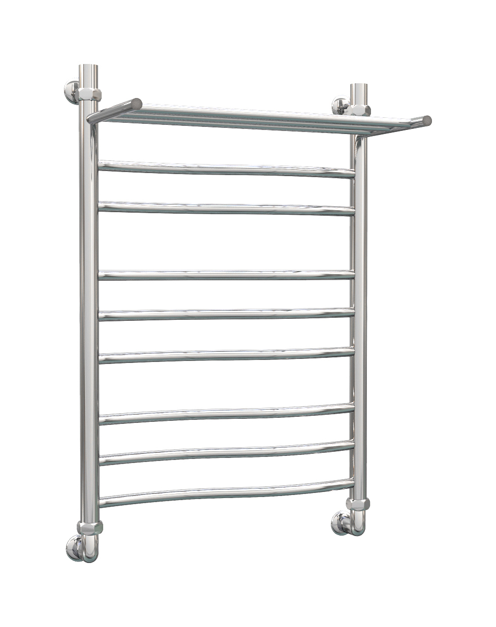 Изображение товара Полотенцесушитель водяной лесенка Роснерж L101110 800x430 мм универсальная подводка нержавеющая сталь цвет серебристый