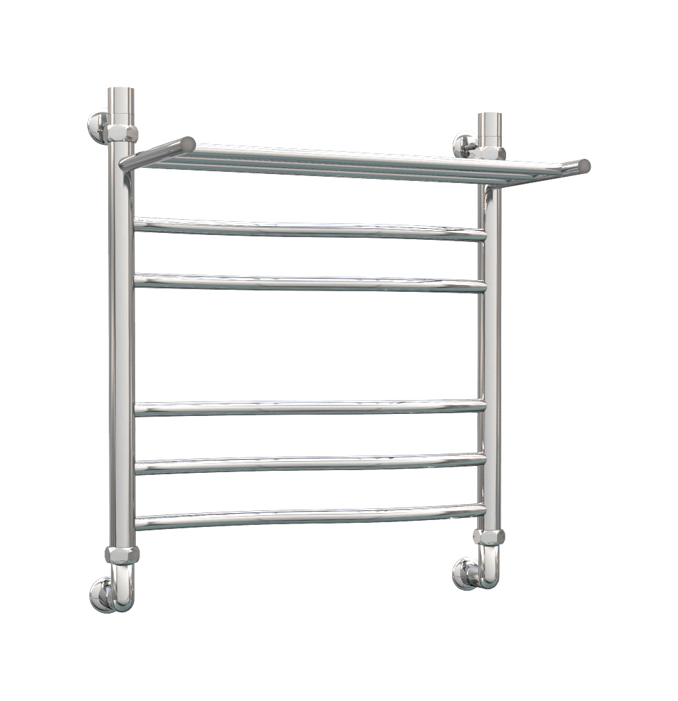 Изображение товара Полотенцесушитель водяной лесенка Роснерж L101110 600x430 мм универсальная подводка нержавеющая сталь цвет серебристый