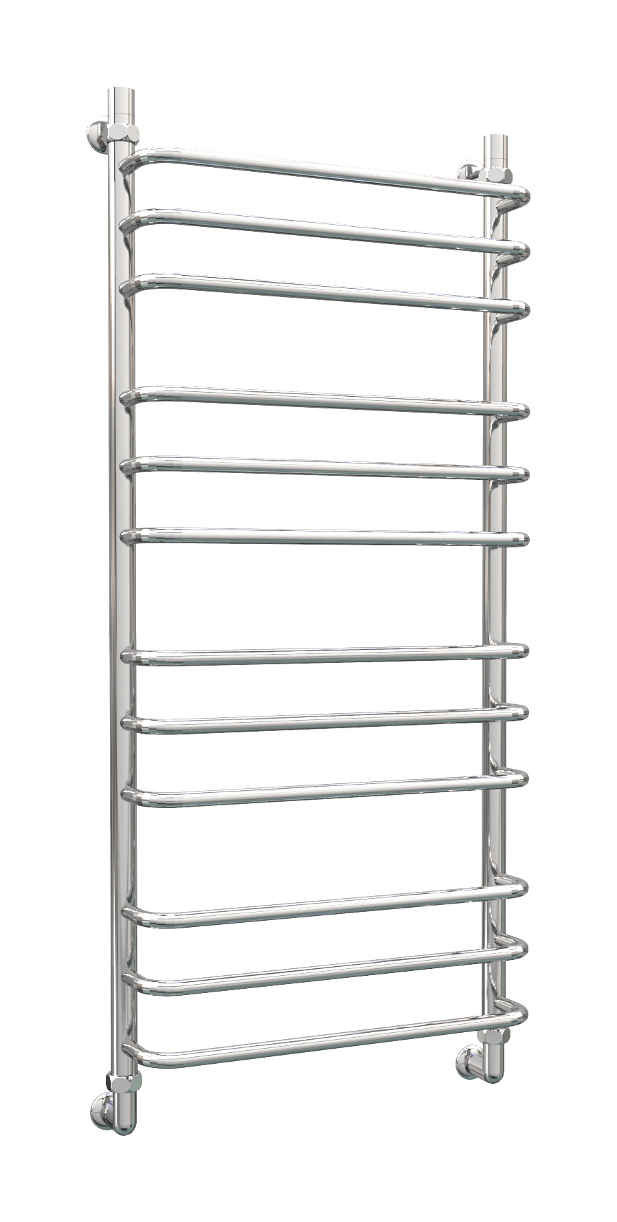 Изображение товара Полотенцесушитель водяной лесенка Роснерж L102010 1200x530 мм универсальная подводка нержавеющая сталь цвет серебристый