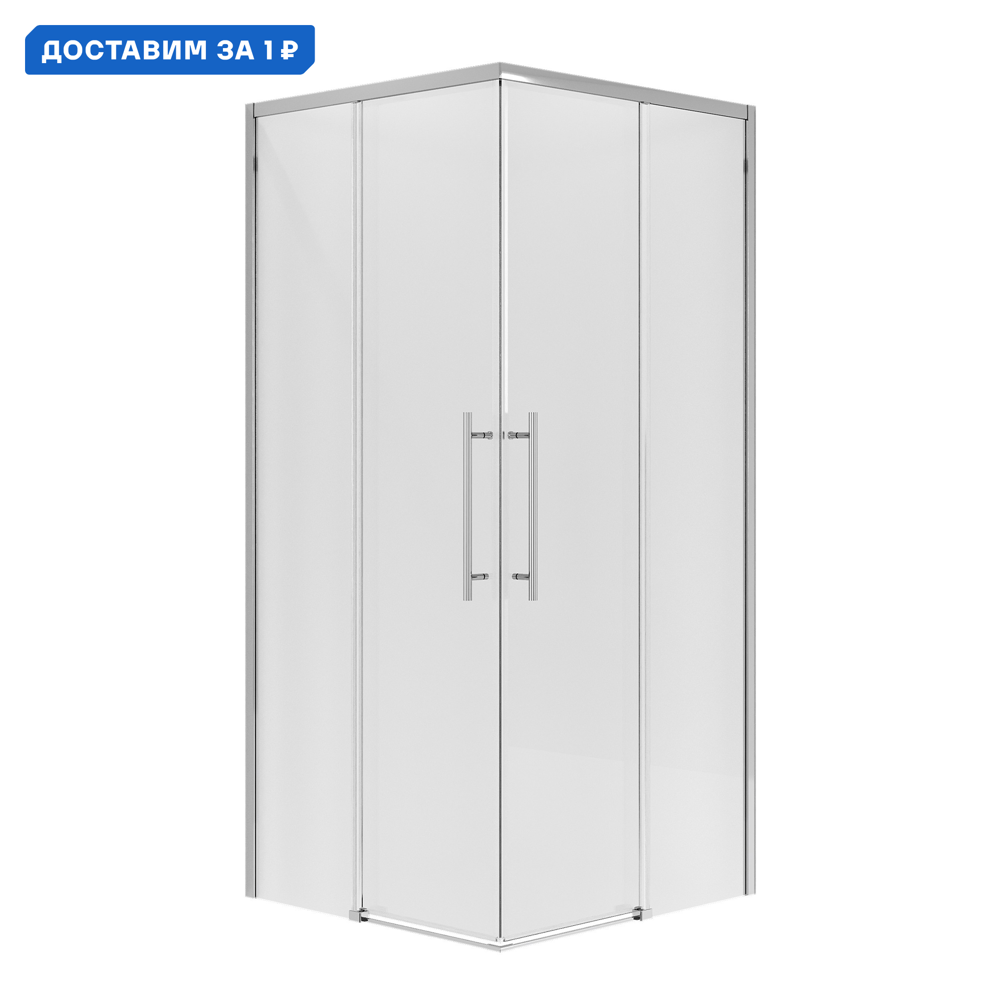 Изображение товара Душевая перегородка Niagara Nova NG-6630-34 100x195 см хром глянцевый профиль