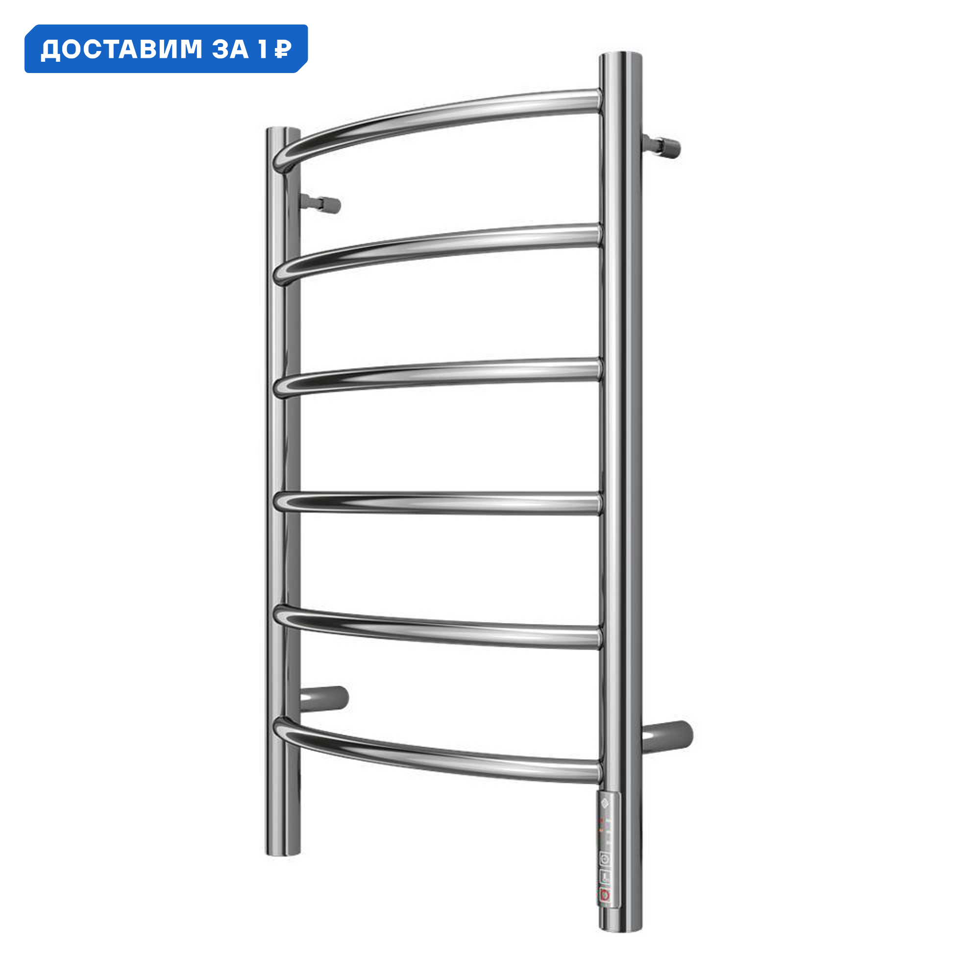 Изображение товара Электрический полотенцесушитель Terminus Классик П6 432x650 мм 85 Вт с терморегулятором хром