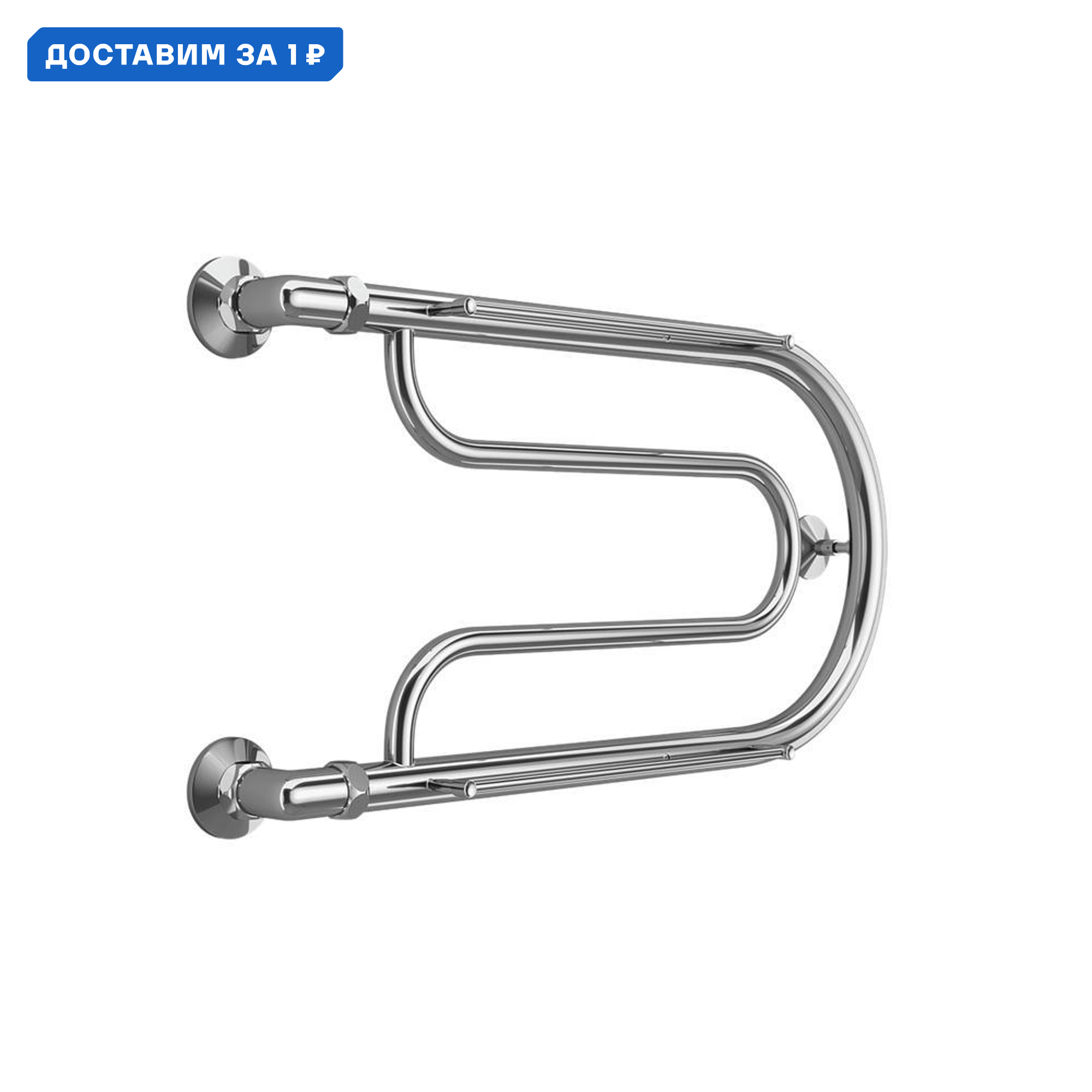 Изображение товара Водяной полотенцесушитель Terminus Фокстрот из нержавеющей стали 600x352 мм хром