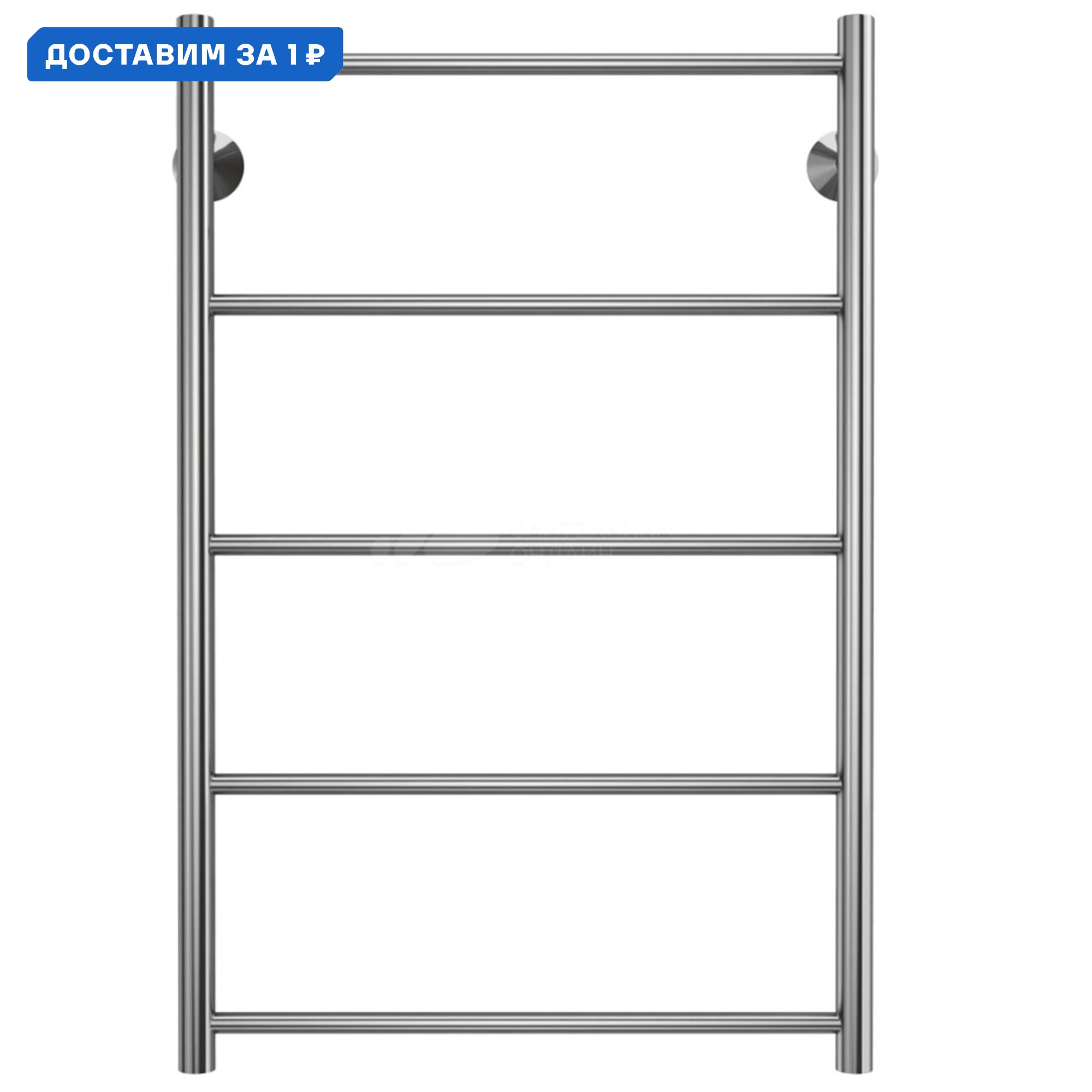 Изображение товара Водяной полотенцесушитель Terminus Stelmix 800x532 мм хром лесенка нижняя подводка нержавеющая стал