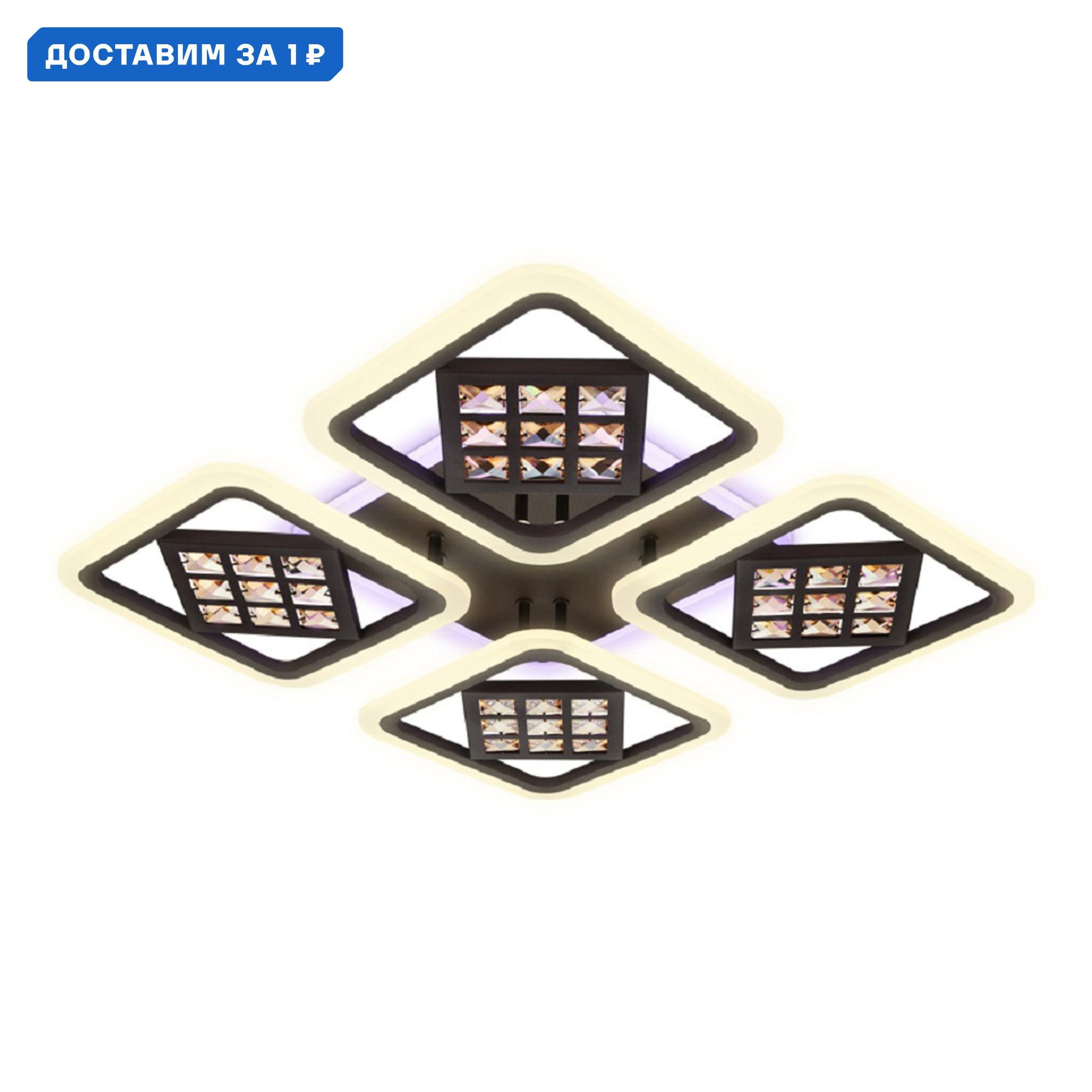 Изображение товара Люстра потолочная светодиодная Ambrella Light FA287 Acrylica с пультом управления