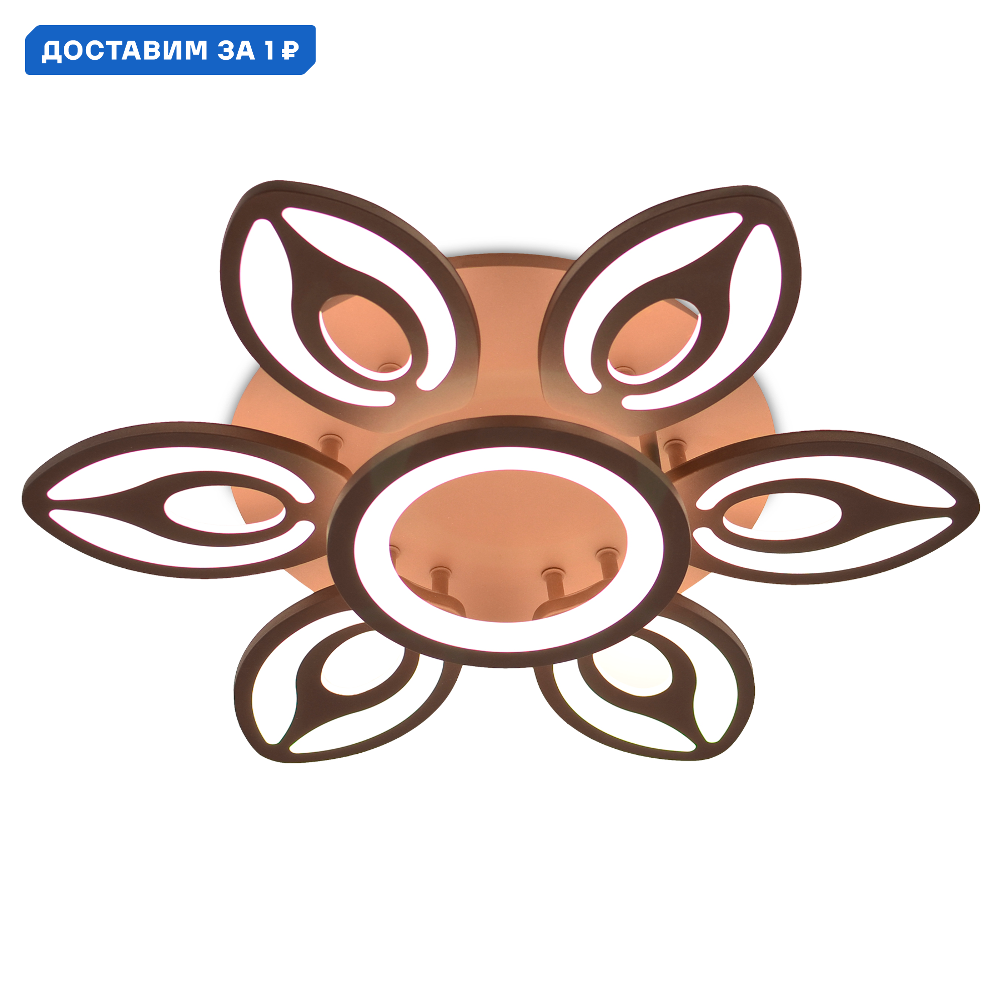 Изображение товара Потолочная светодиодная люстра Ambrella Light Acrylica 6 плафонов неоклассика