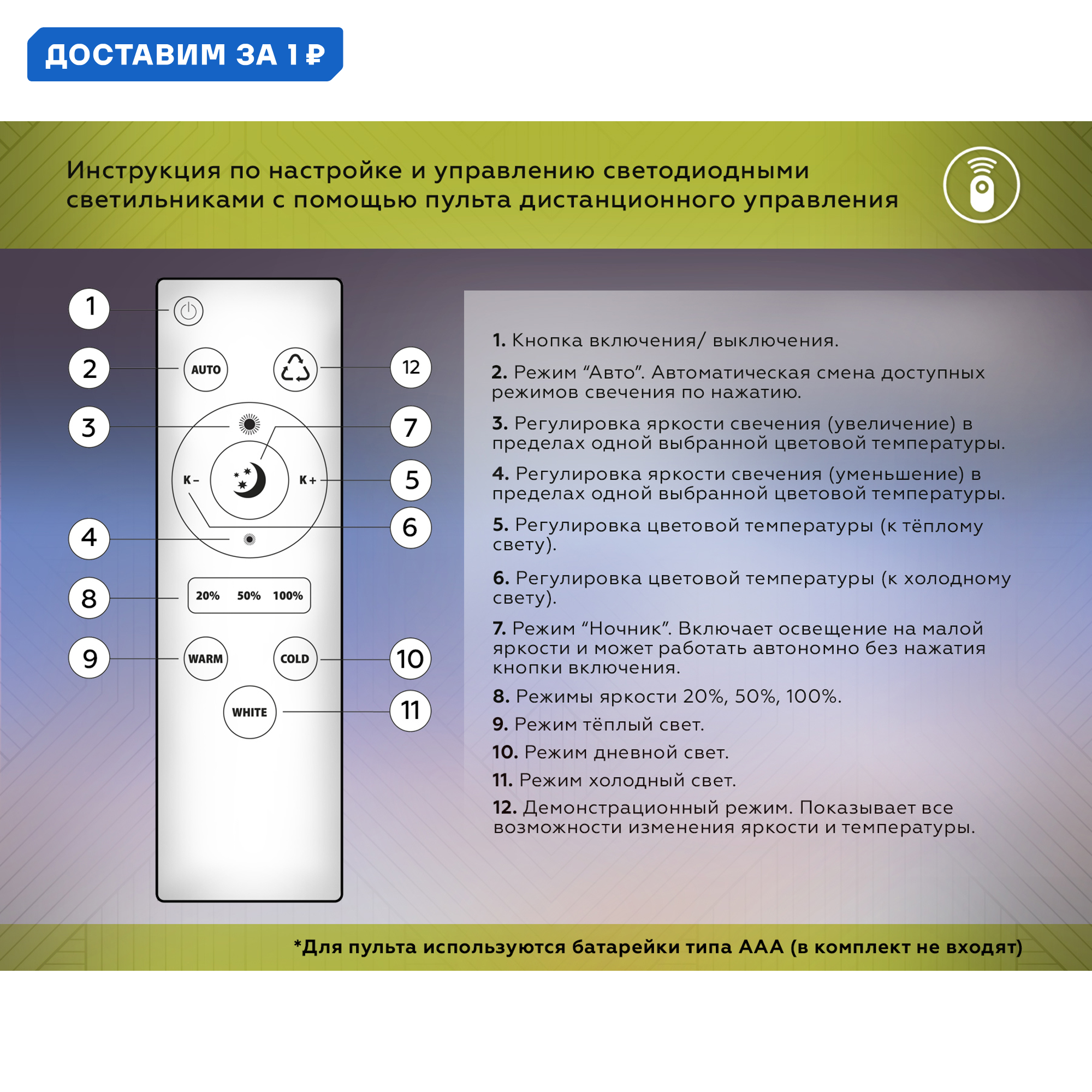 Изображение товара Люстра потолочная светодиодная AMBRELLA LIGHT Comfort FL4814