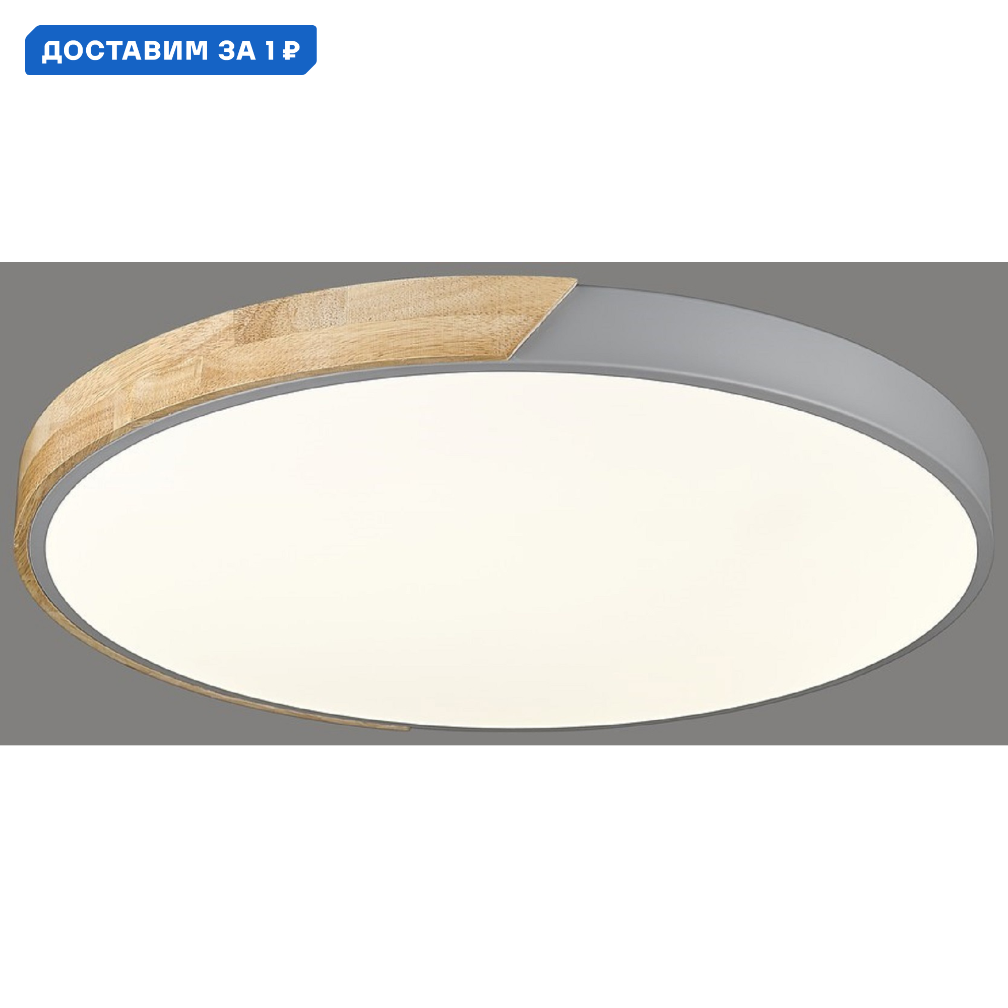 Изображение товара Настенно-потолочный светильник Velante 445-267-01 с пультом управление 20.57 м² регулируемый белый 