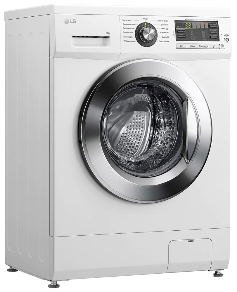 Изображение товара LG F1096ND3 Стиральная машина 6 кг фронтальная 85x60x44 см белая
