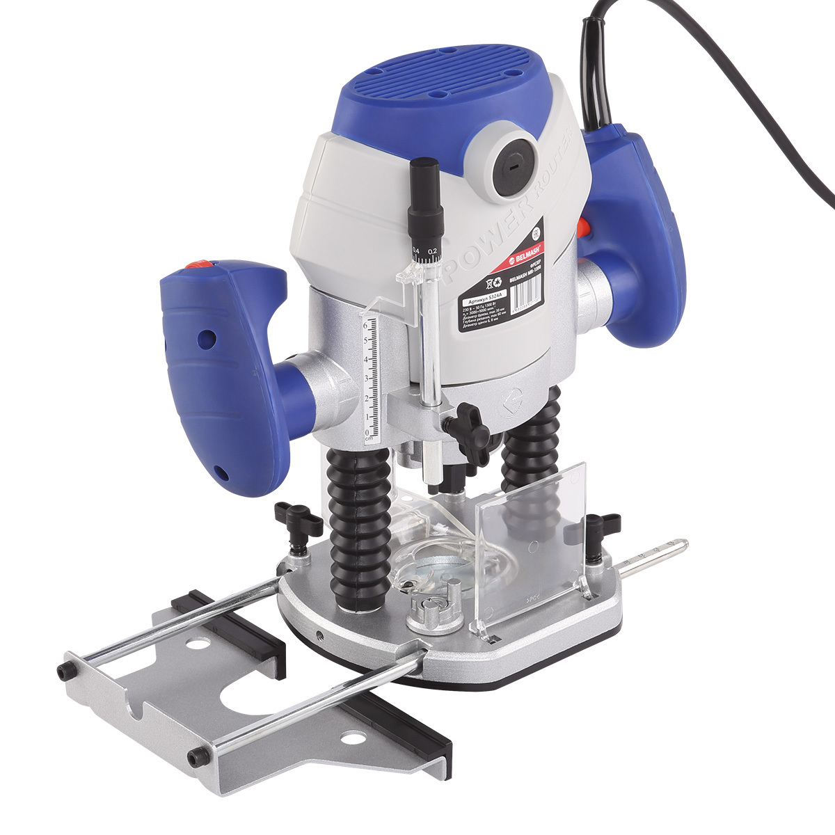 Изображение товара Мощный сетевой фрезер BELMASH MR-1300 с регулировкой скорости и копировальной втулкой