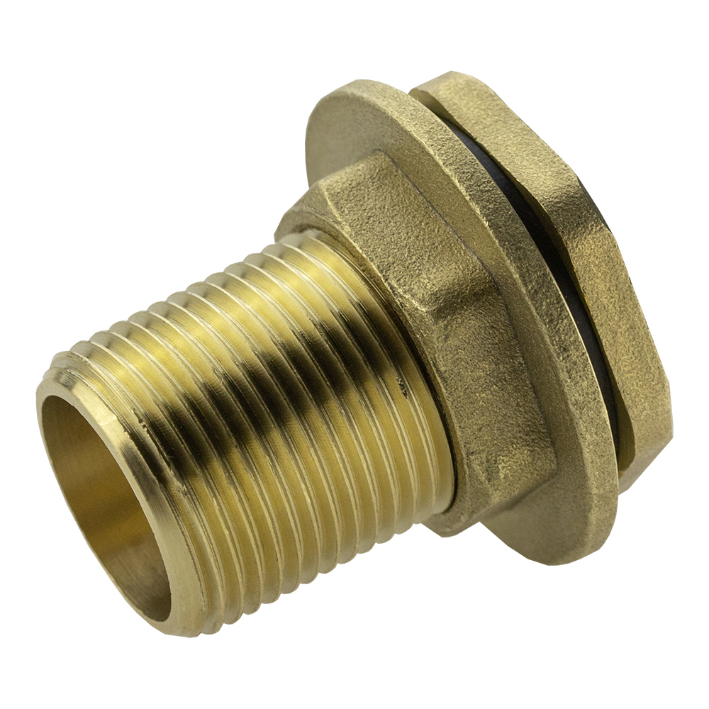 Изображение товара Штуцер для врезки в бак 3/4 дюйма латунь, герметичный, из Китая