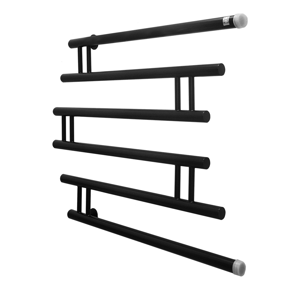 Изображение товара Водяной полотенцесушитель Energy Modern 600x700 черный матовый с универсальным боковым подключением