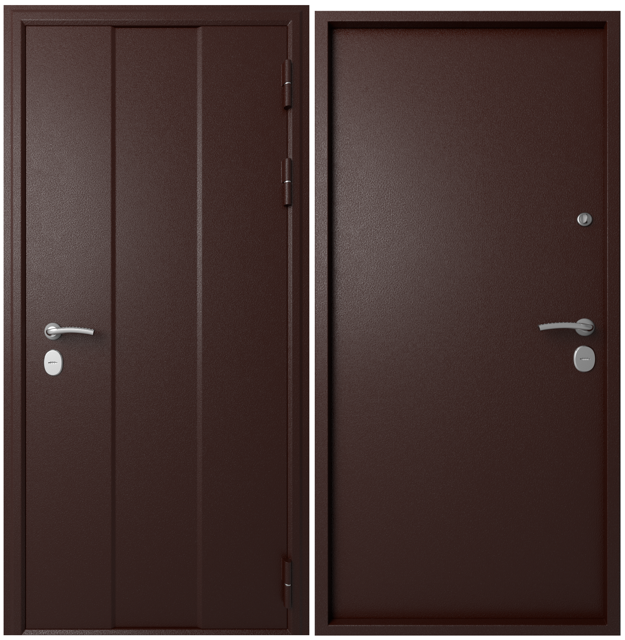 Изображение товара Входная дверь Эталон Термо-5 правый 205x86см цвет медь антик высокая теплоизоляция