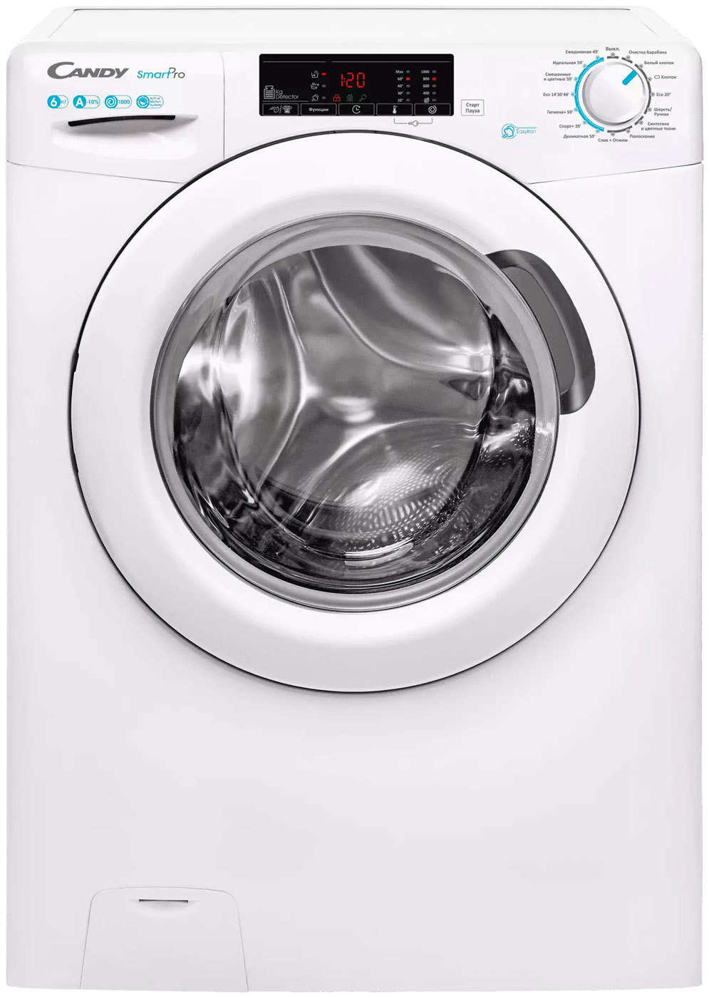 Изображение товара Узкая стиральная машина Candy CSO34 106T1/2-07 6 кг белая компактная