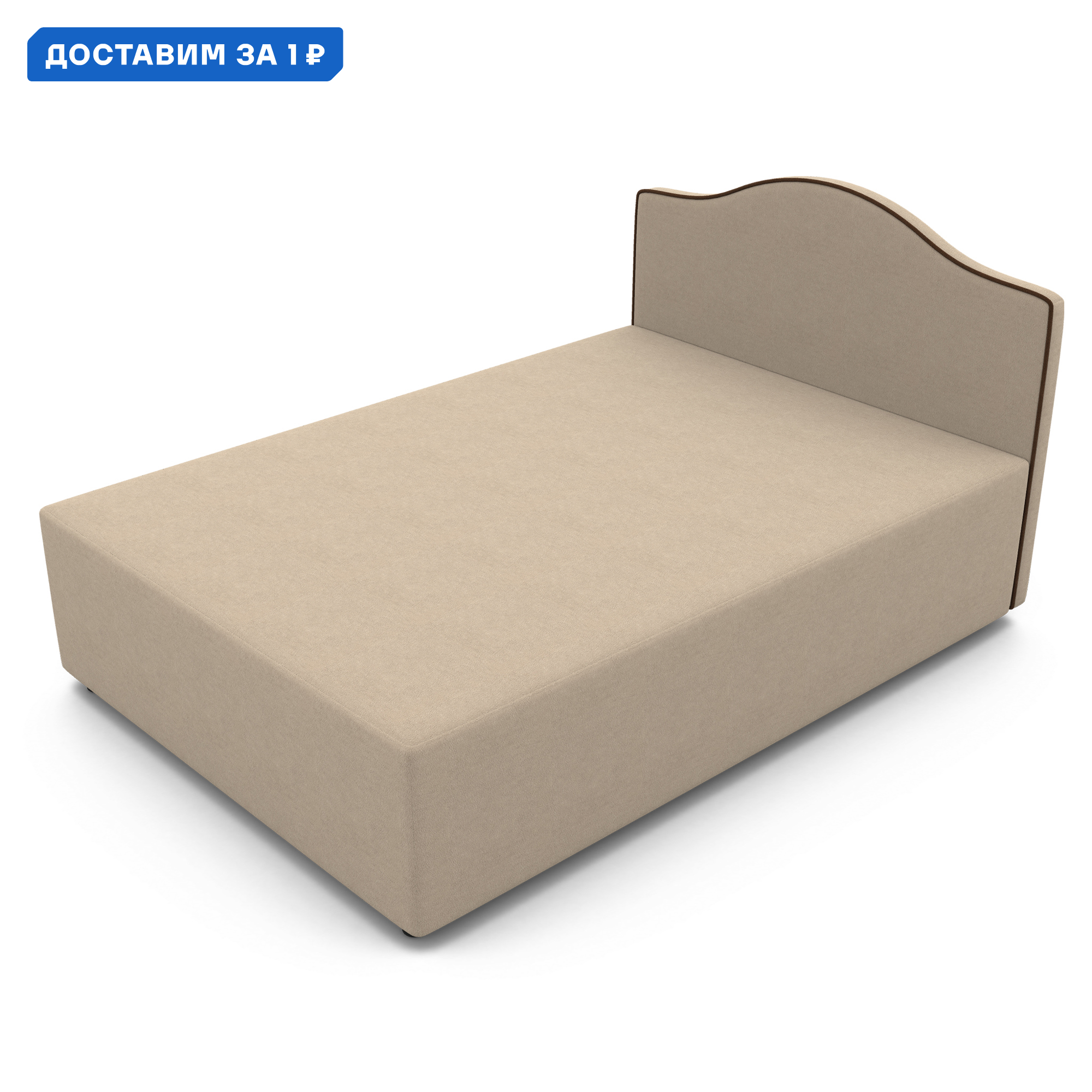 Изображение товара Кровать тахта Гамма Класс 100 x 106.5 x 202 см массив дерева цвет бежевый