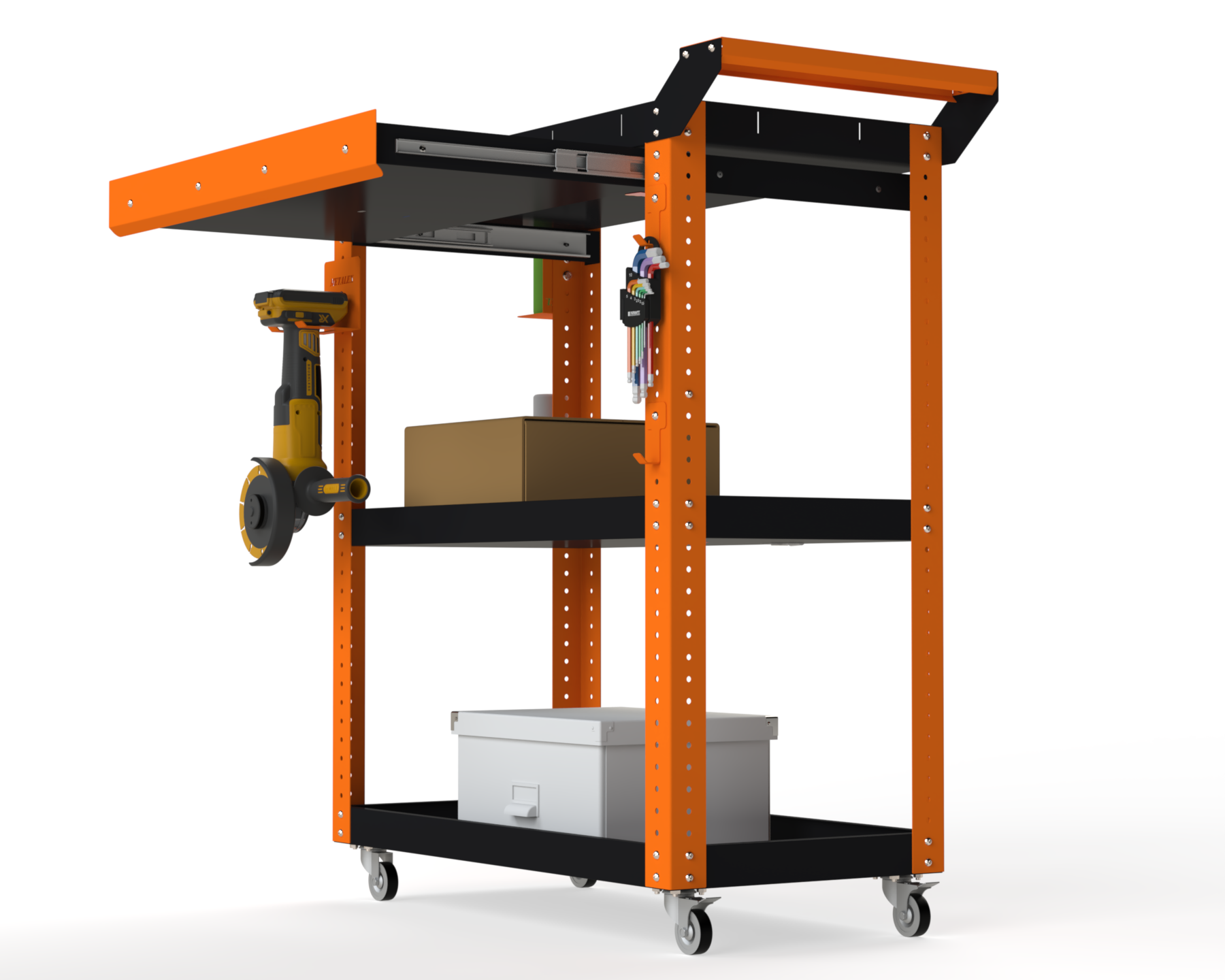 Изображение товара Тележка инструментальная Metalex 118616 Тип 1А 800х400х950 мм