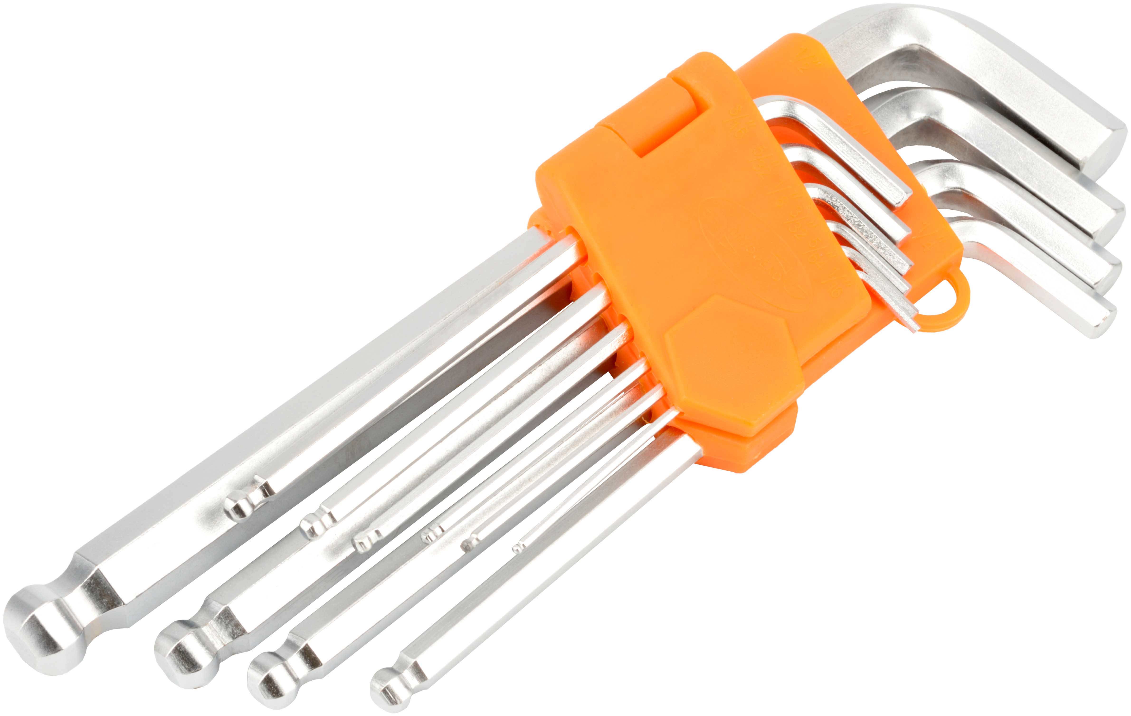 Изображение товара Набор ключей удлиненных имбусовых шестигранных АвтоДело 39152, 10 шт