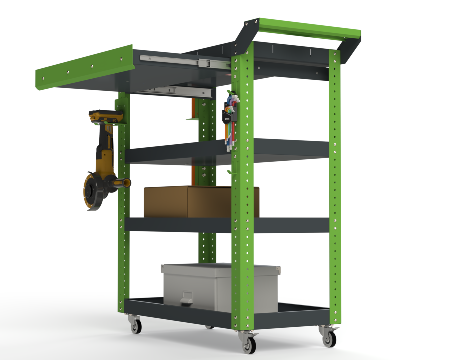 Изображение товара Тележка инструментальная Metalex 118652 Тип 1А 70x45x95 см грузоподъемность 150 кг