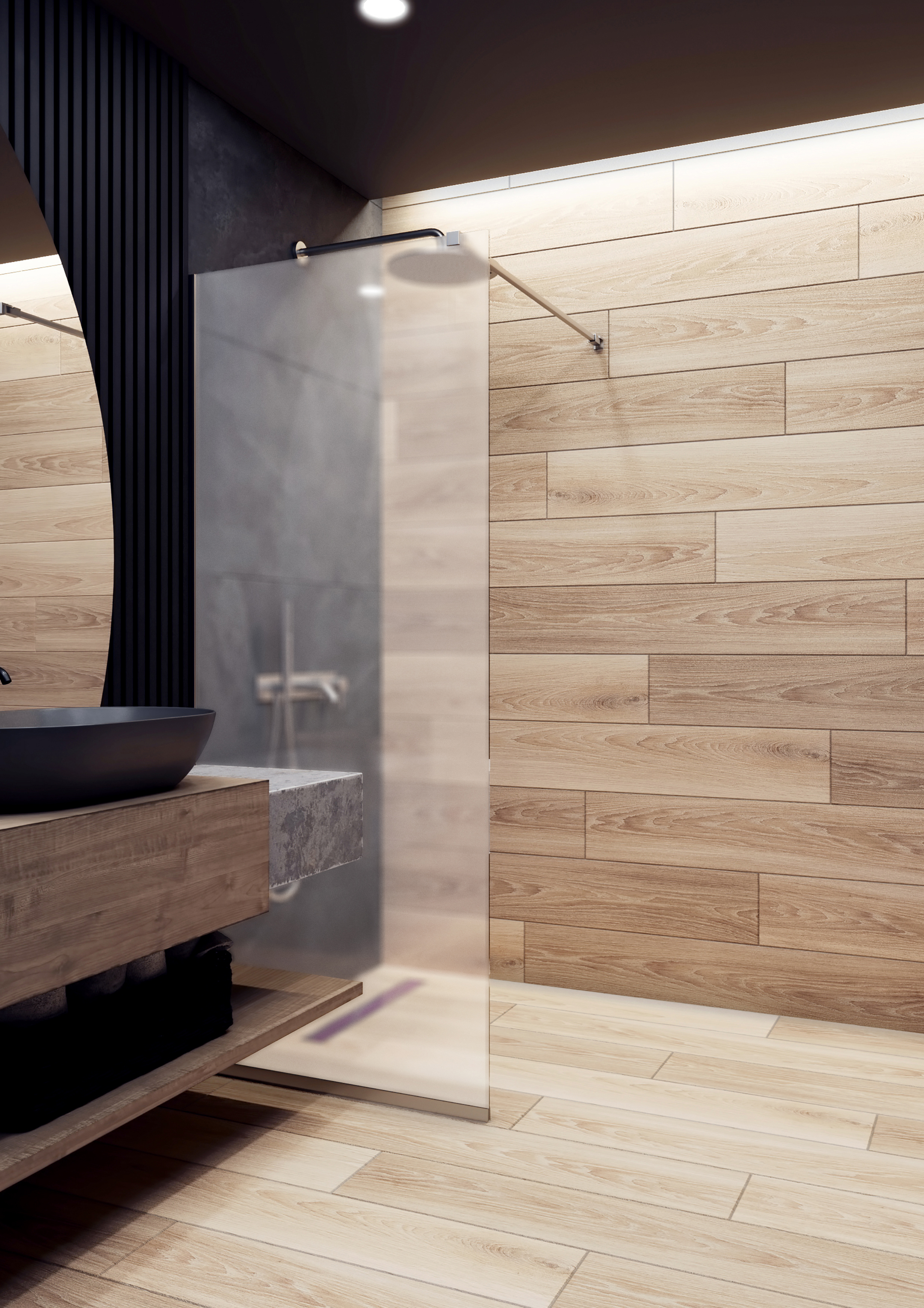 Изображение товара Душевая перегородка Комфорт №1 стекло матовое 90x190см стекло матовое, хром профиль