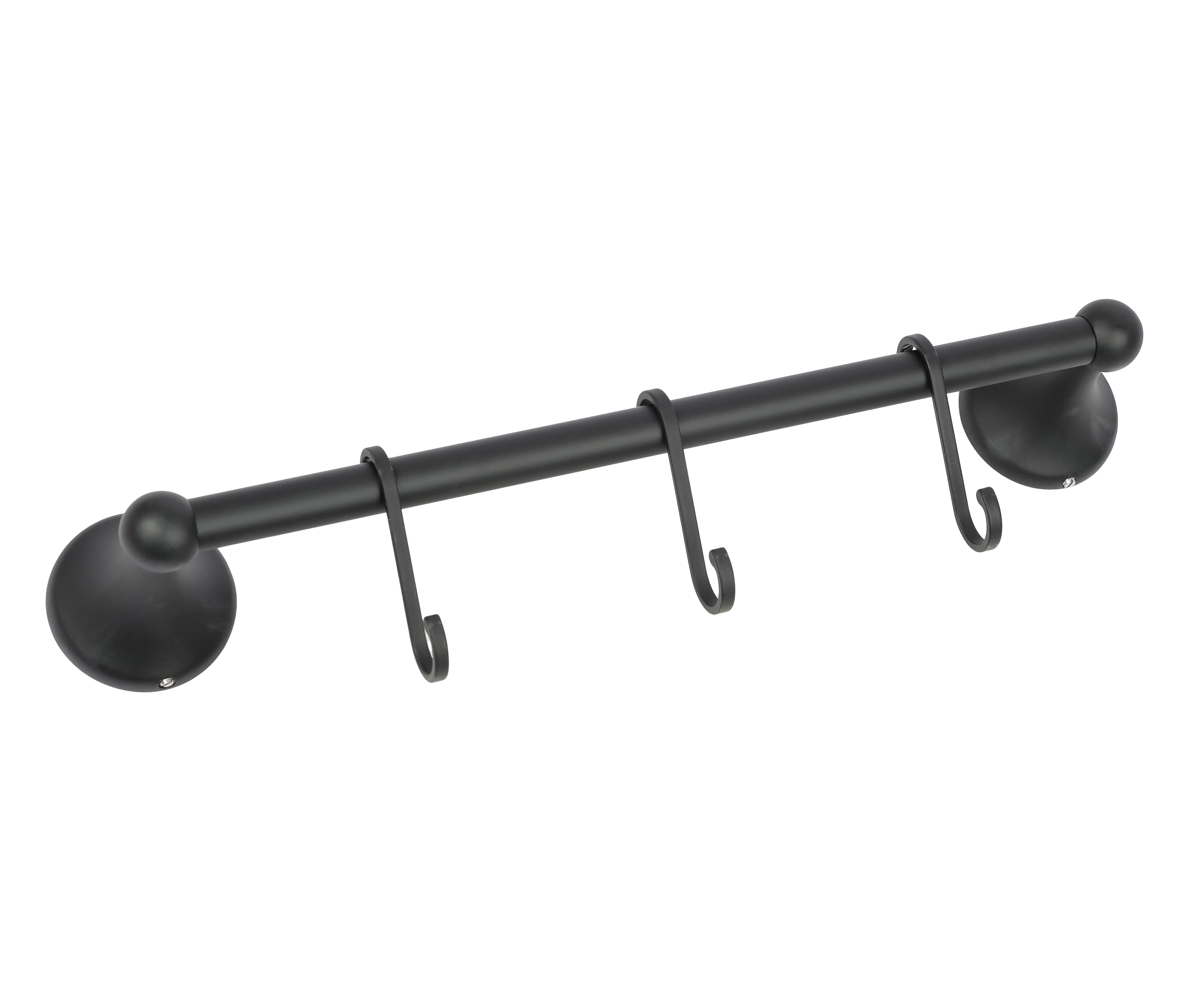 Изображение товара Прикручивающаяся вешалка для одежды Eltoni черный 36.9x8.8x8 мм металлическая