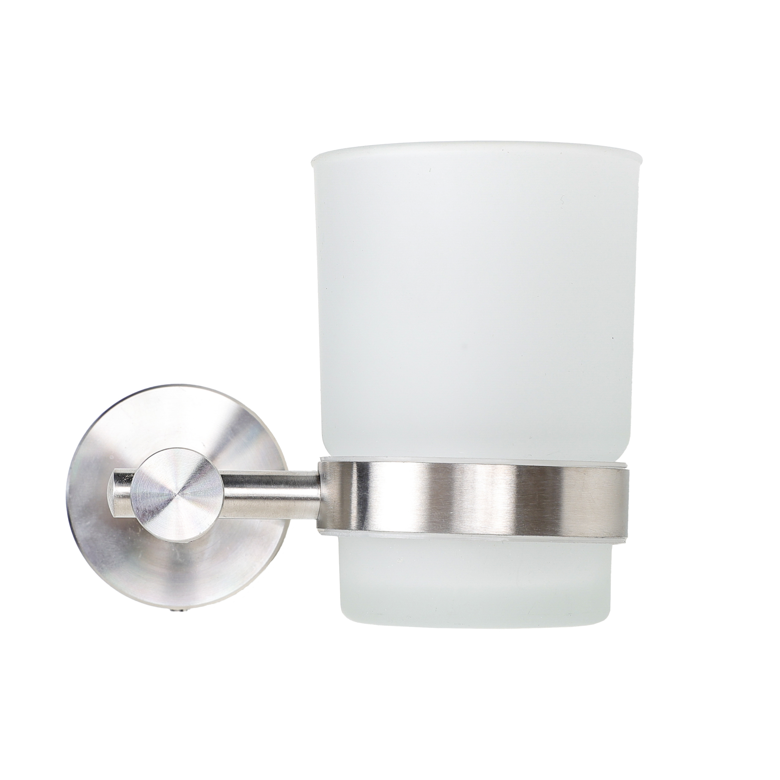 Изображение товара Стакан для зубных щеток Martes из стекла и нержавеющей стали хром