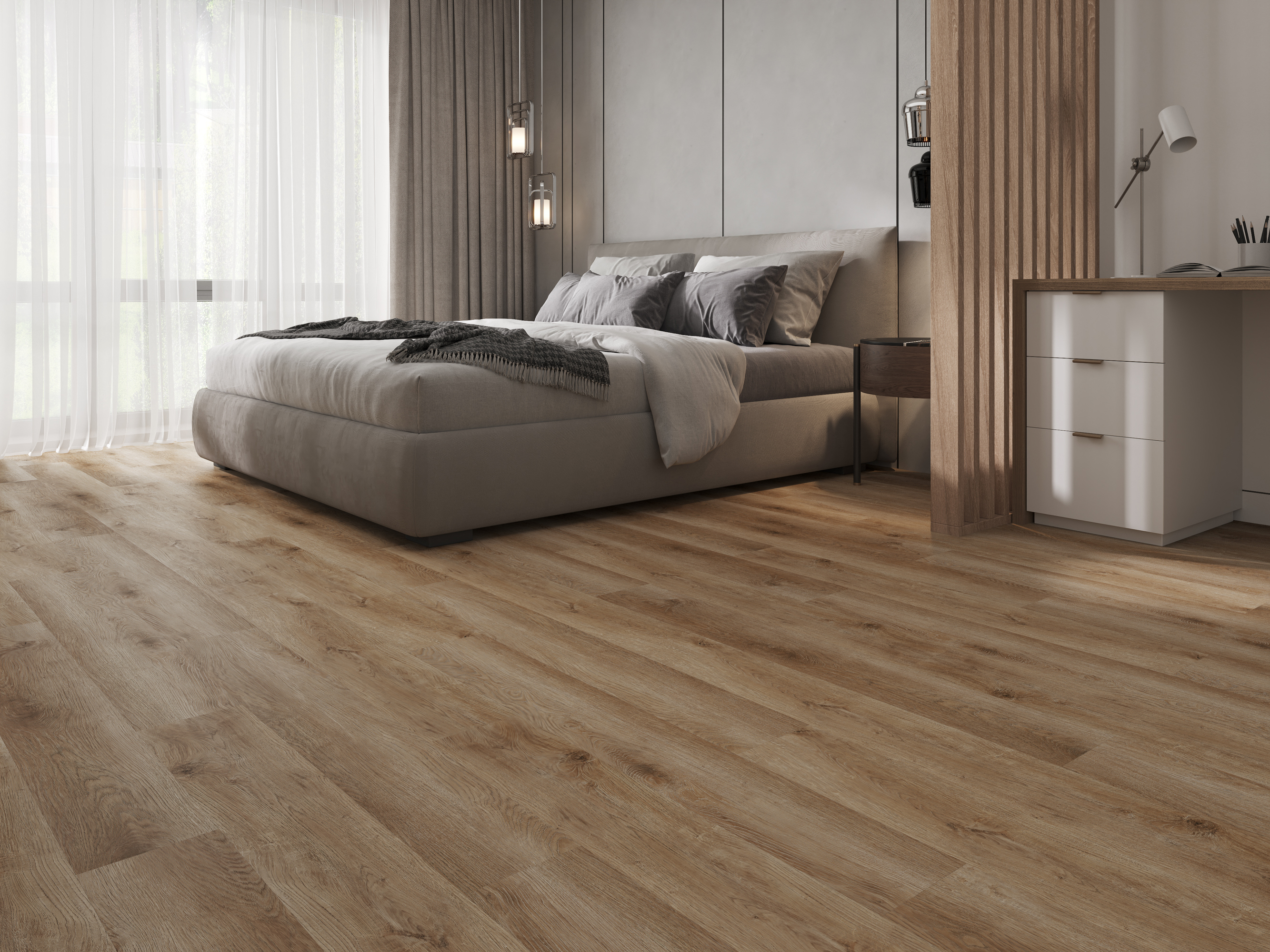 Изображение товара СПК плитка Craft Floor Дуб Брюгге 4 мм 2.16 м² влагостойкая