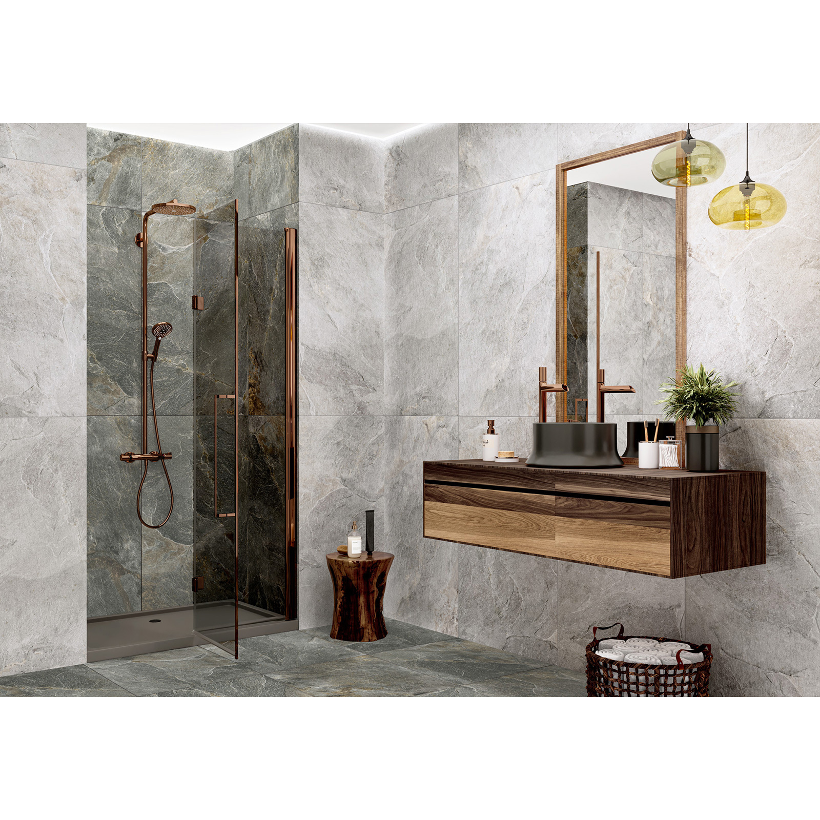 Изображение товара Керамогранит New trend Stoncrete gray D60226M 60x60см 1.44 м² цвет серый