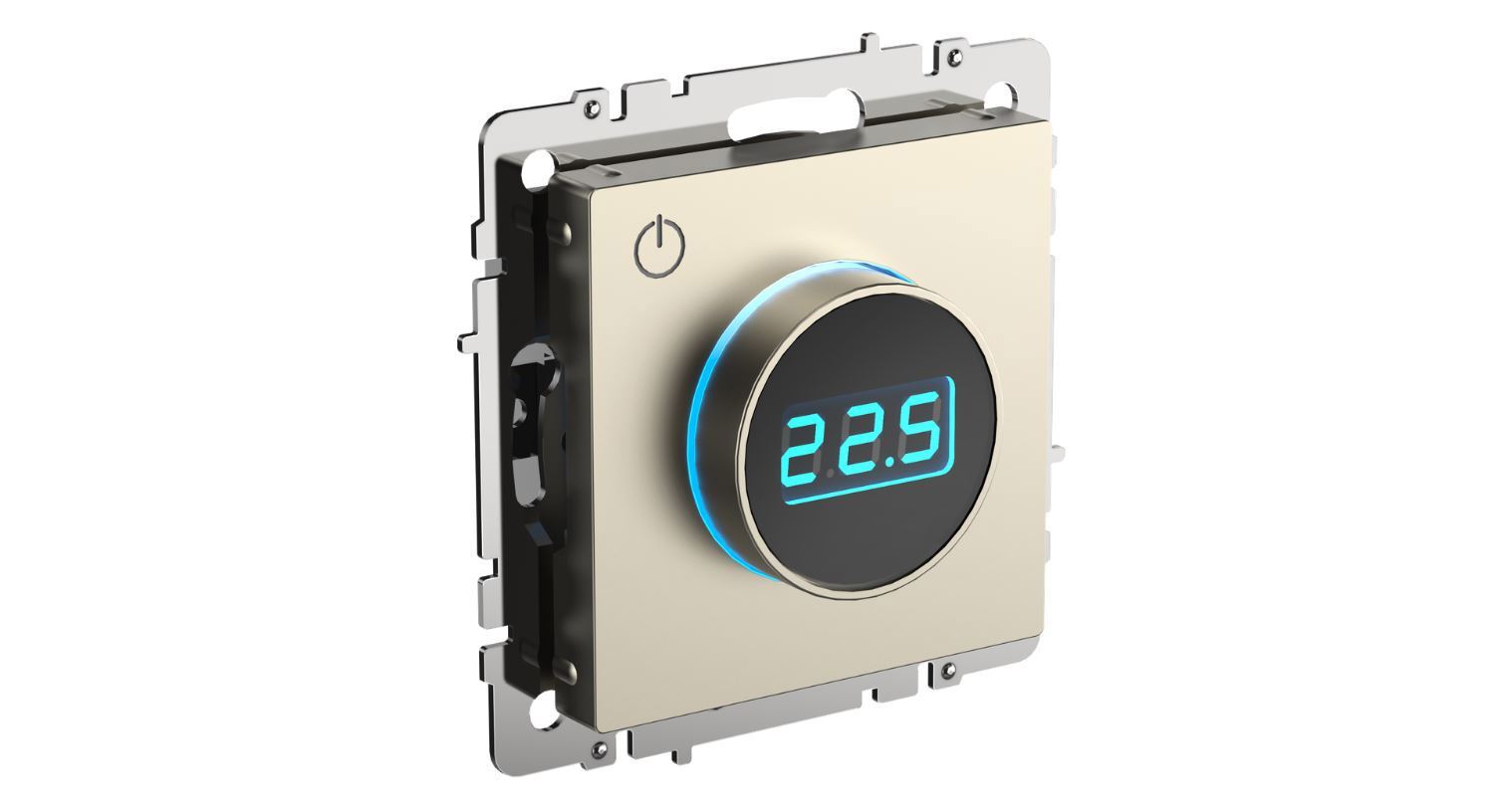 Изображение товара Терморегулятор для теплого пола IEK BR-RT11-K37 электронный шампань