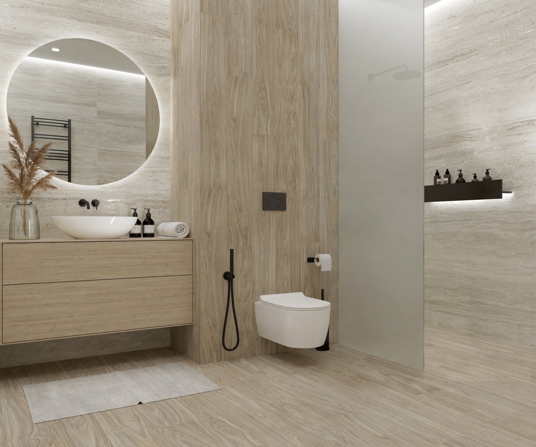 Изображение товара Керамогранит Sanamero Forest Line 91058 20x120 см желтый глазурованный