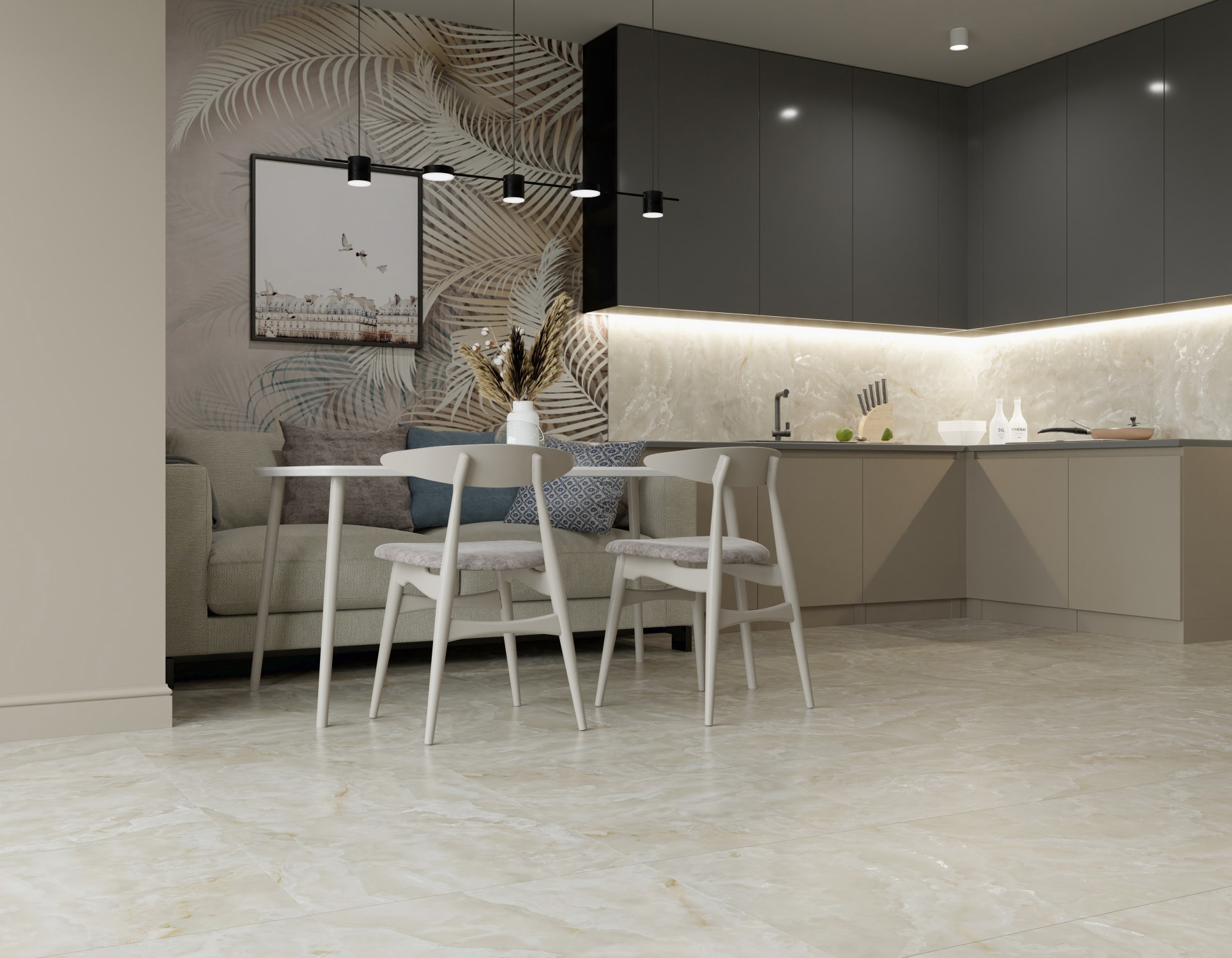 Изображение товара Керамогранит Sanamero Italian Design 91037 60x60 см бежевый матовый глазурованный