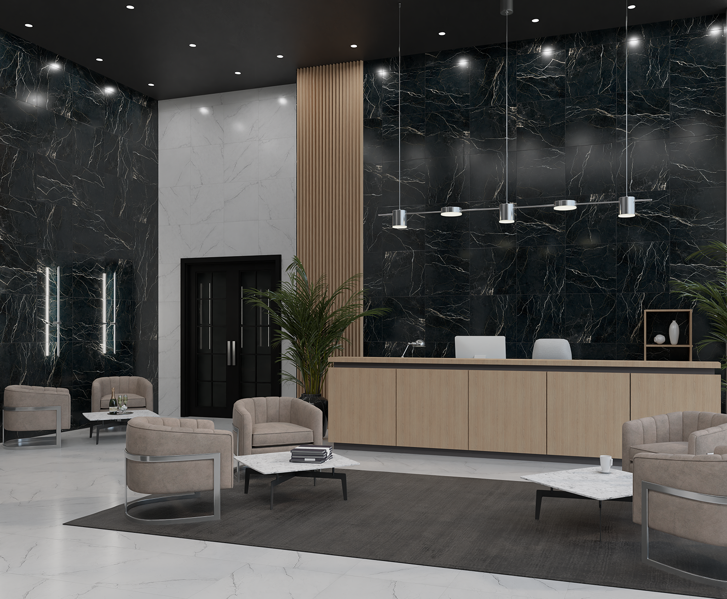 Изображение товара Керамогранит Sanamero Italian design 91040 60x60см цвет черный