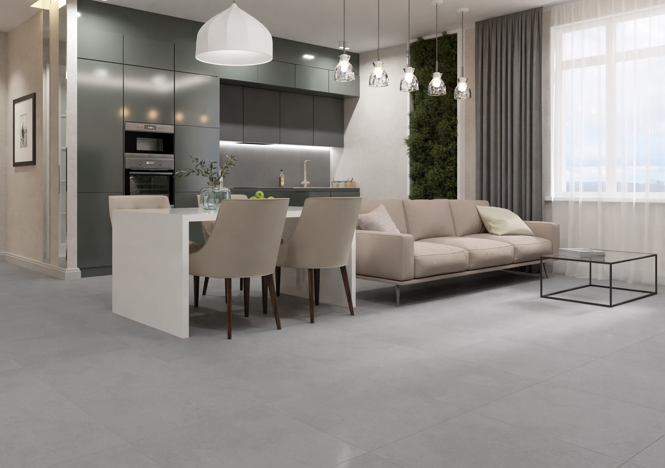 Изображение товара Керамогранит Sanamero Italian Design 60x60 см светло-серый, глазурованный