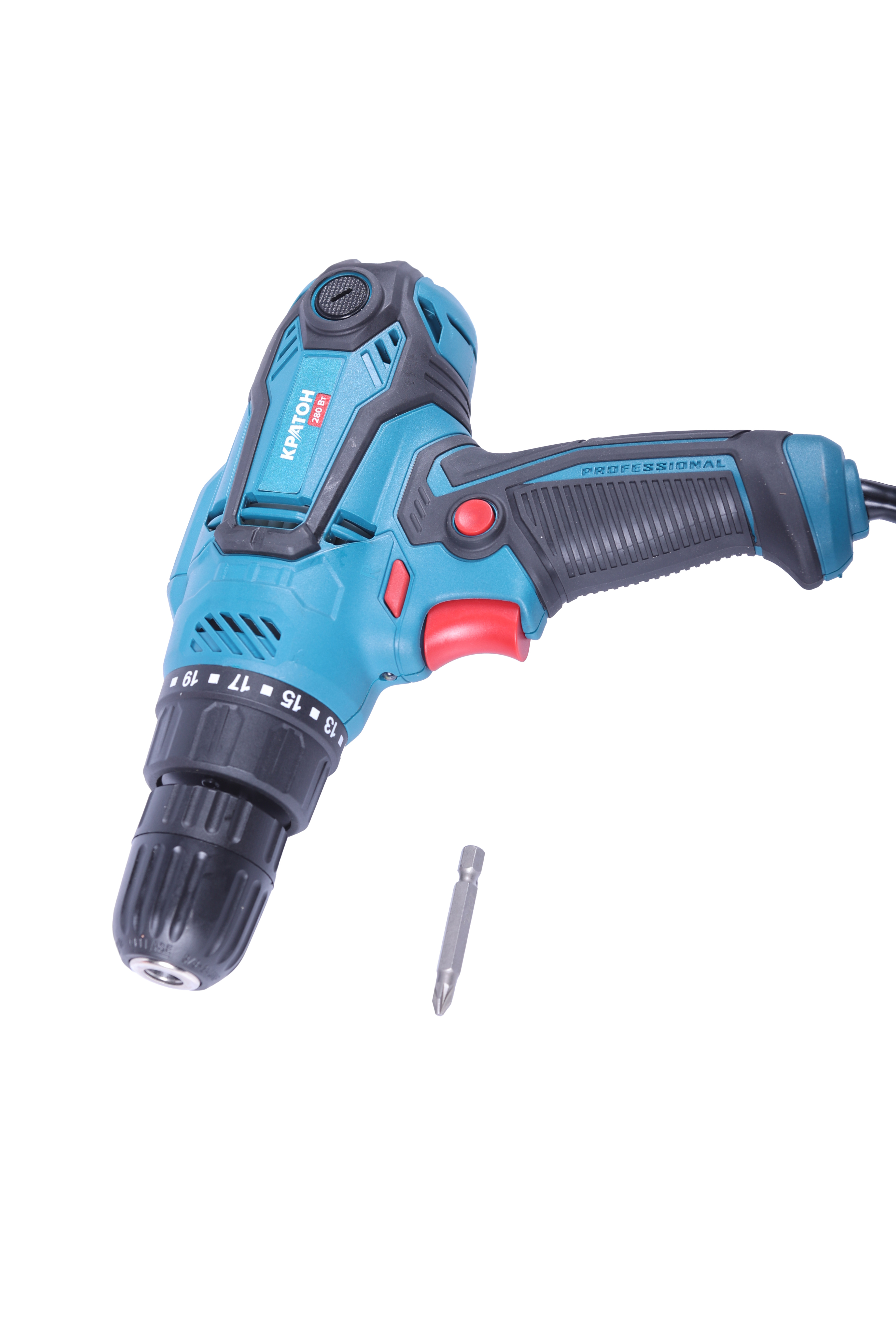 Изображение товара Дрель-шуруповерт сетевая Кратон ESDD-280/24, 280 Вт