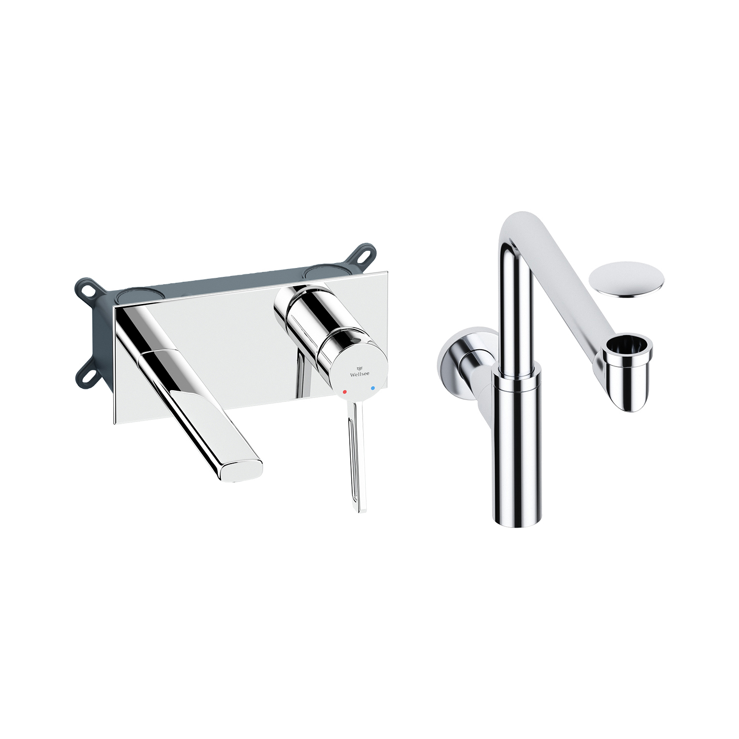 Изображение товара Смеситель для раковины Wellsee Once! and forever однорычажный хром