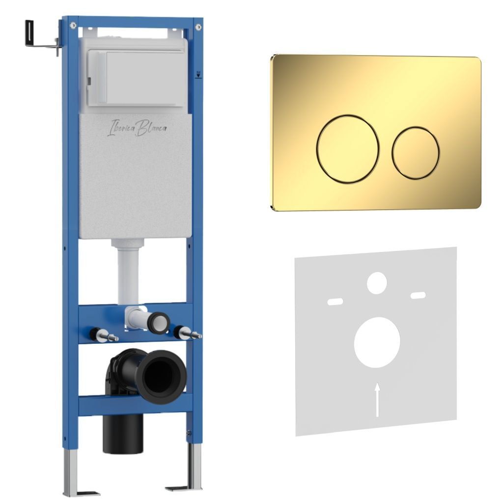 Изображение товара Инсталляция для унитаза Iberica Blanca SILENCIO MINI 38 см с механическим сливом